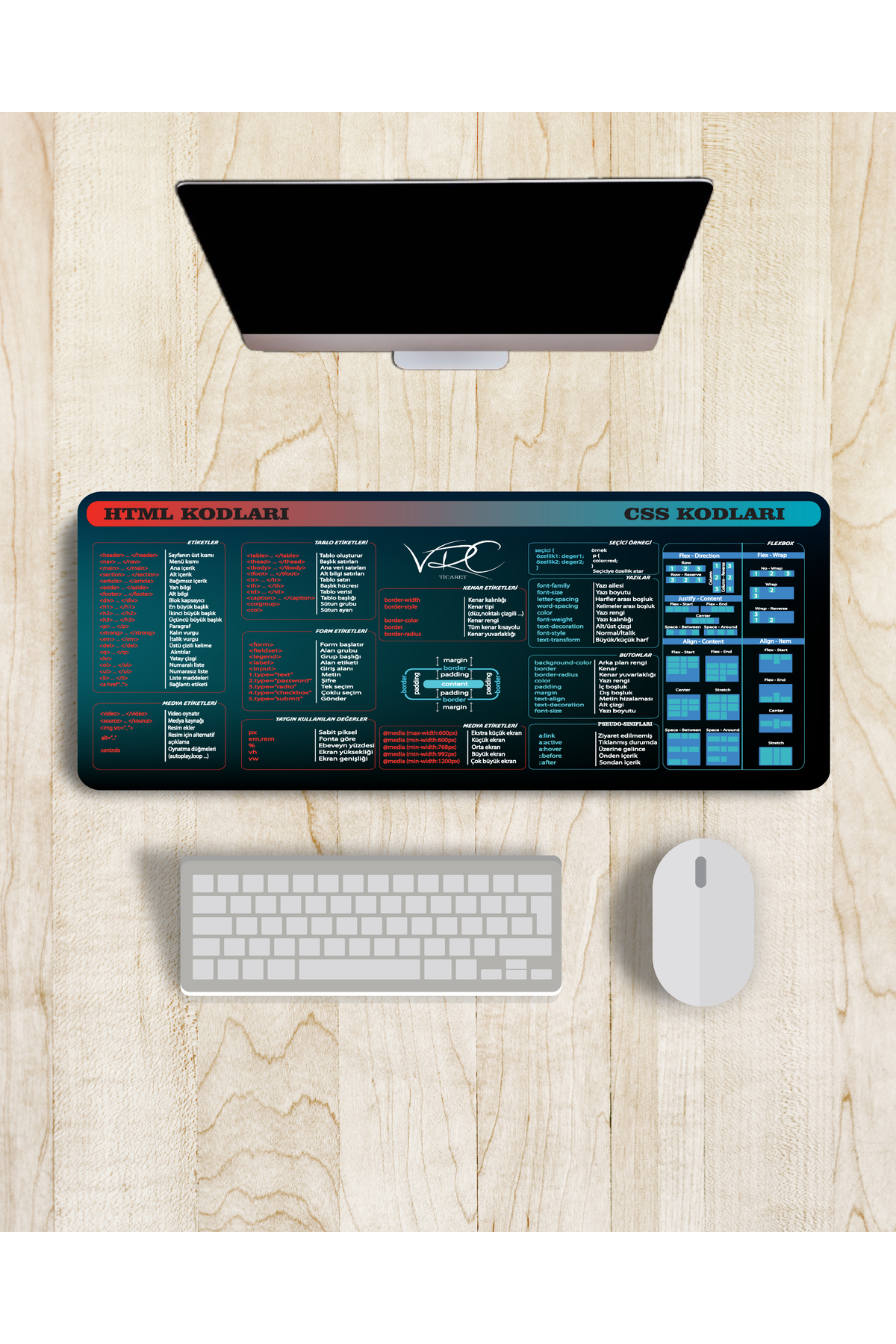 Css - Html & Python Kodları Mousepad 80x40 2'li Fırsat
