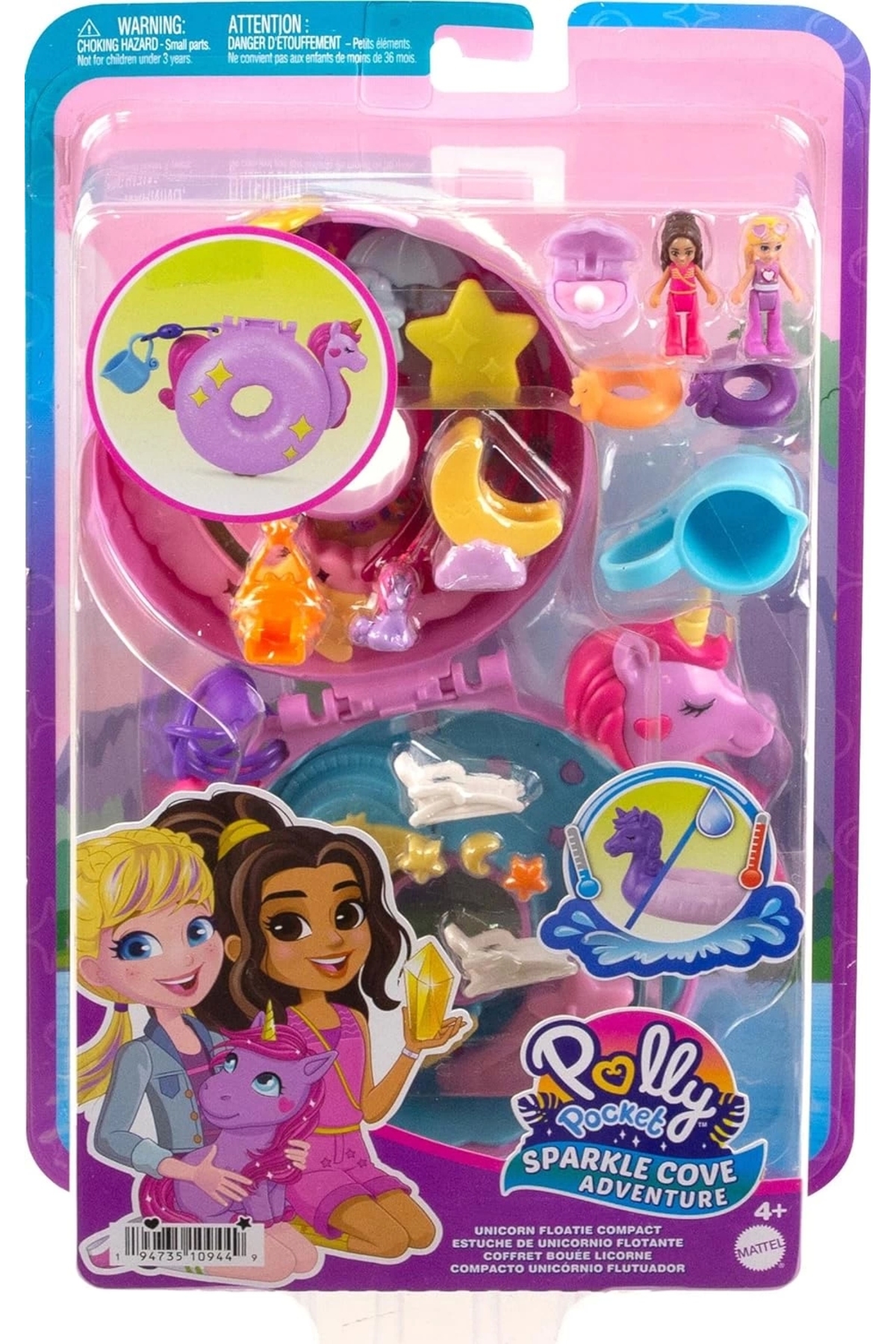 Polly Pocket Unicorn Temalı Oyun Seti HKV34 fotoğrafı 2 (önizleme)