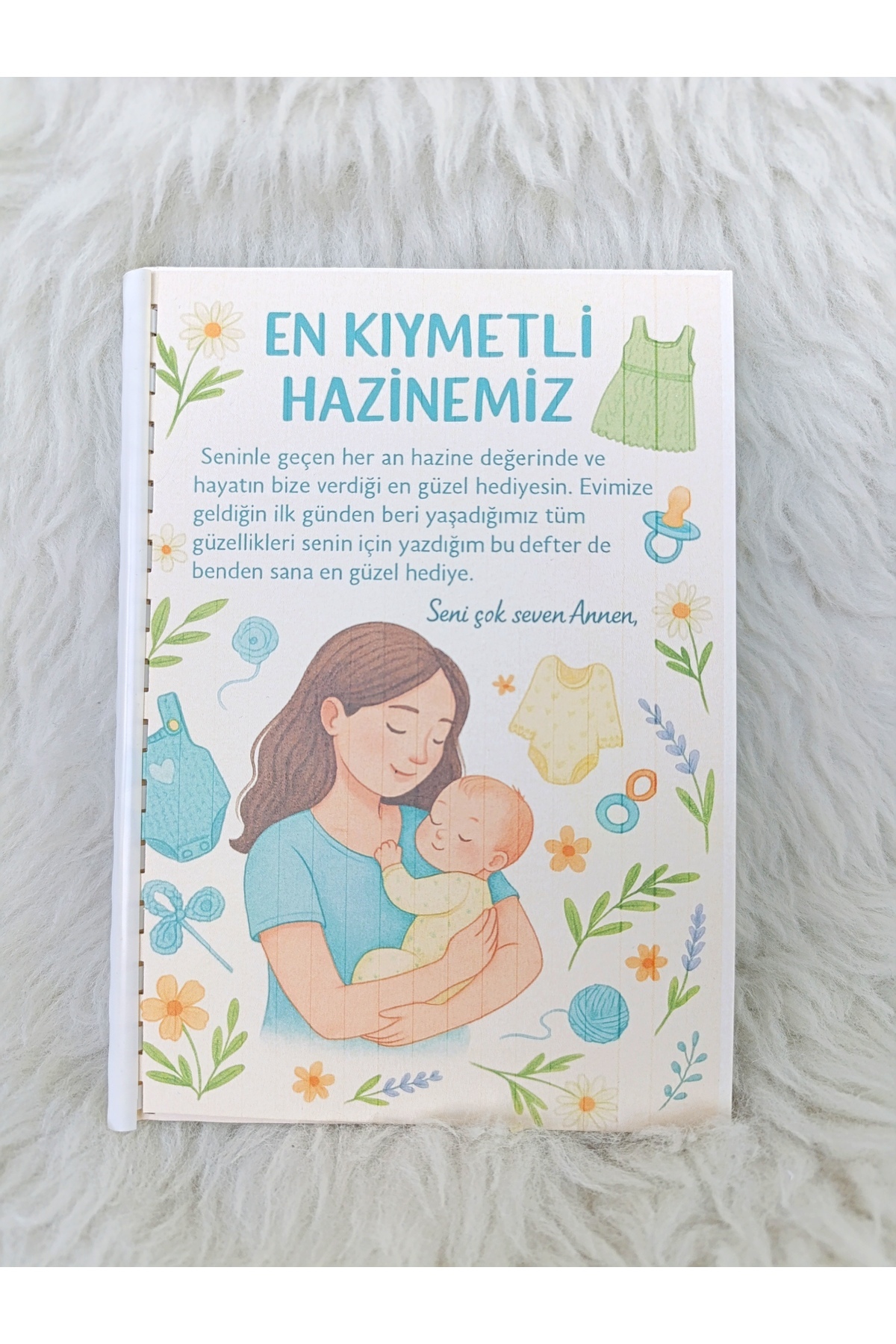 Merve ÖZTÜRK Anne Bebek Günlüğü Anne Bebek Ajandası Bebek Anı Defteri fotoğrafı 2 (önizleme)