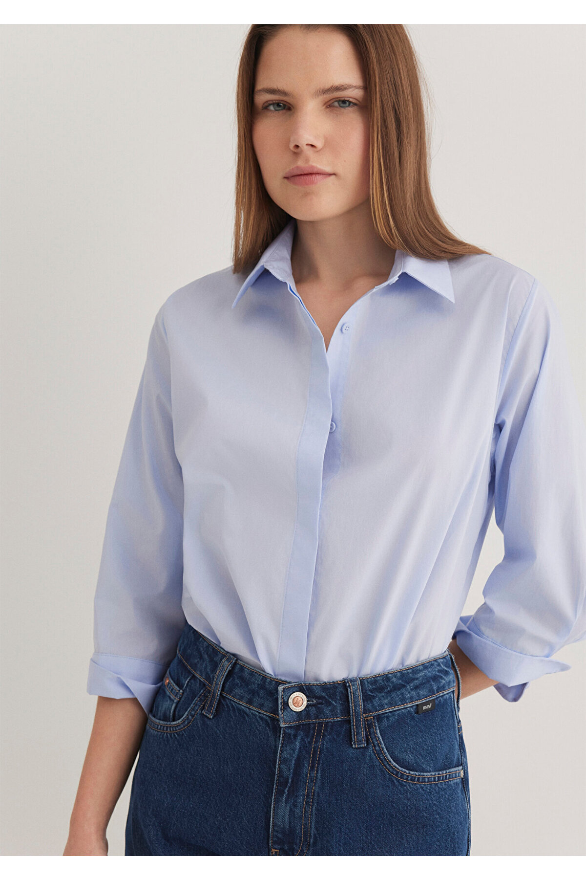 Gömlek Regular Fit / Normal Kesim 1211020-86987 — آبی — تصویر 3 از 8