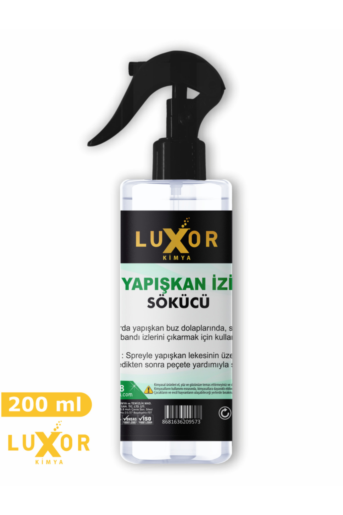 Luxor Kimya Yapışkan İzi Sökücü 200 Ml