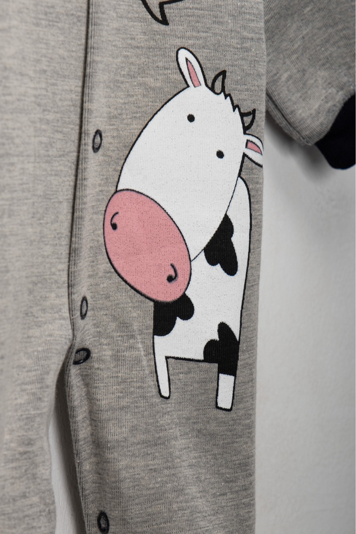 Pırlanta baby Yeni Doğan 3 Parça Kuzu İnek Tulum Seti Bebek Hediyelik fotoğrafı 5 (önizleme)