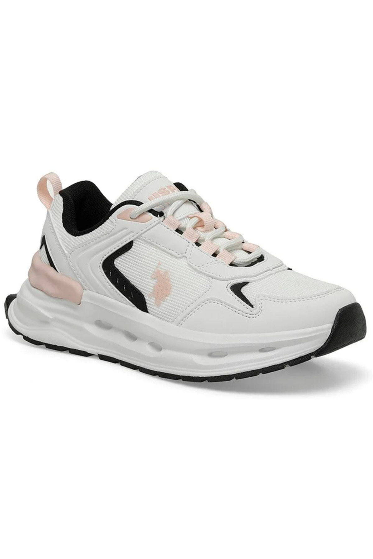 یو اس پولو کفش‌های ورزشی و ورزشی زنانه U.S. Polo Assn. Jacky Wmn 4Fx سفید-صورتی