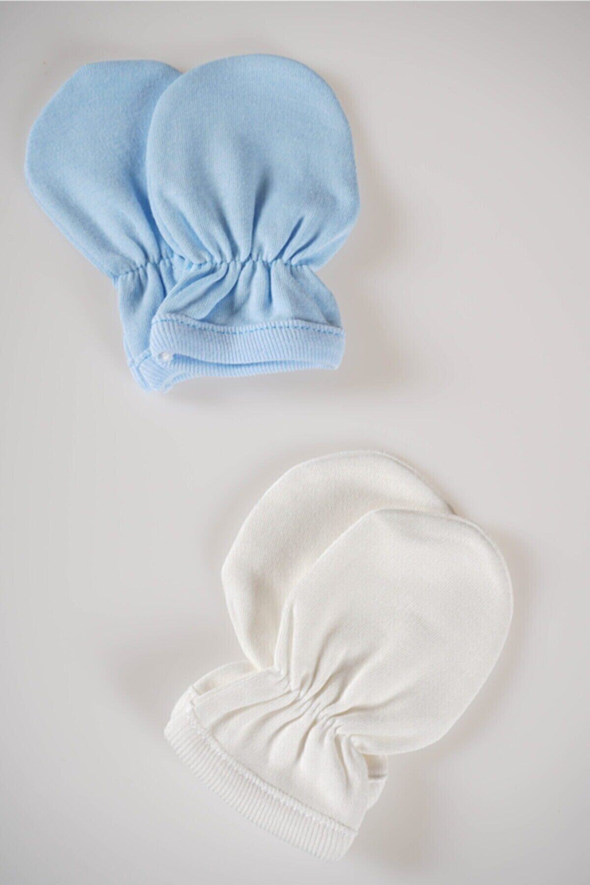 Baby Bakkal Yeni Doğan 2'li Bebek Penye Tırnak Eldiveni fotoğrafı 2 (önizleme)