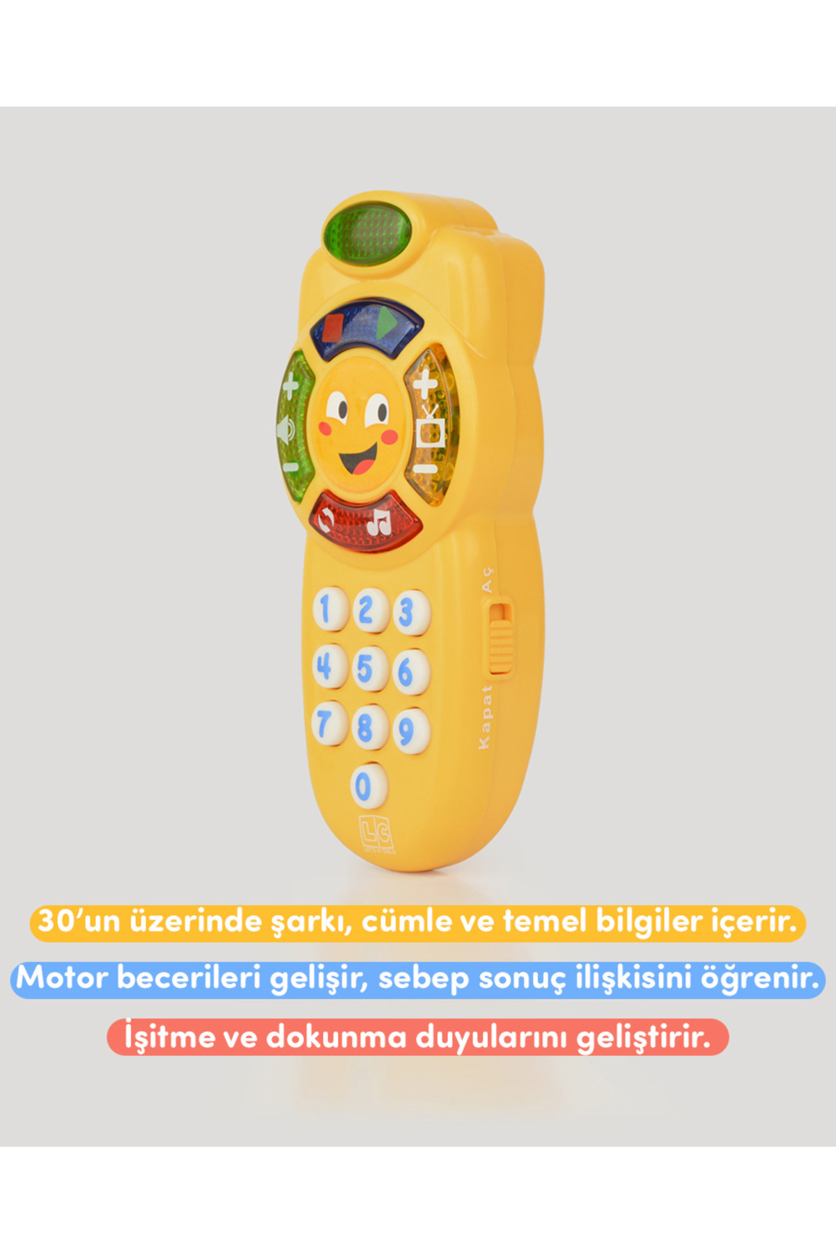 let's be child Eğitici Sarı İlk Kumandam fotoğrafı 2 (önizleme)