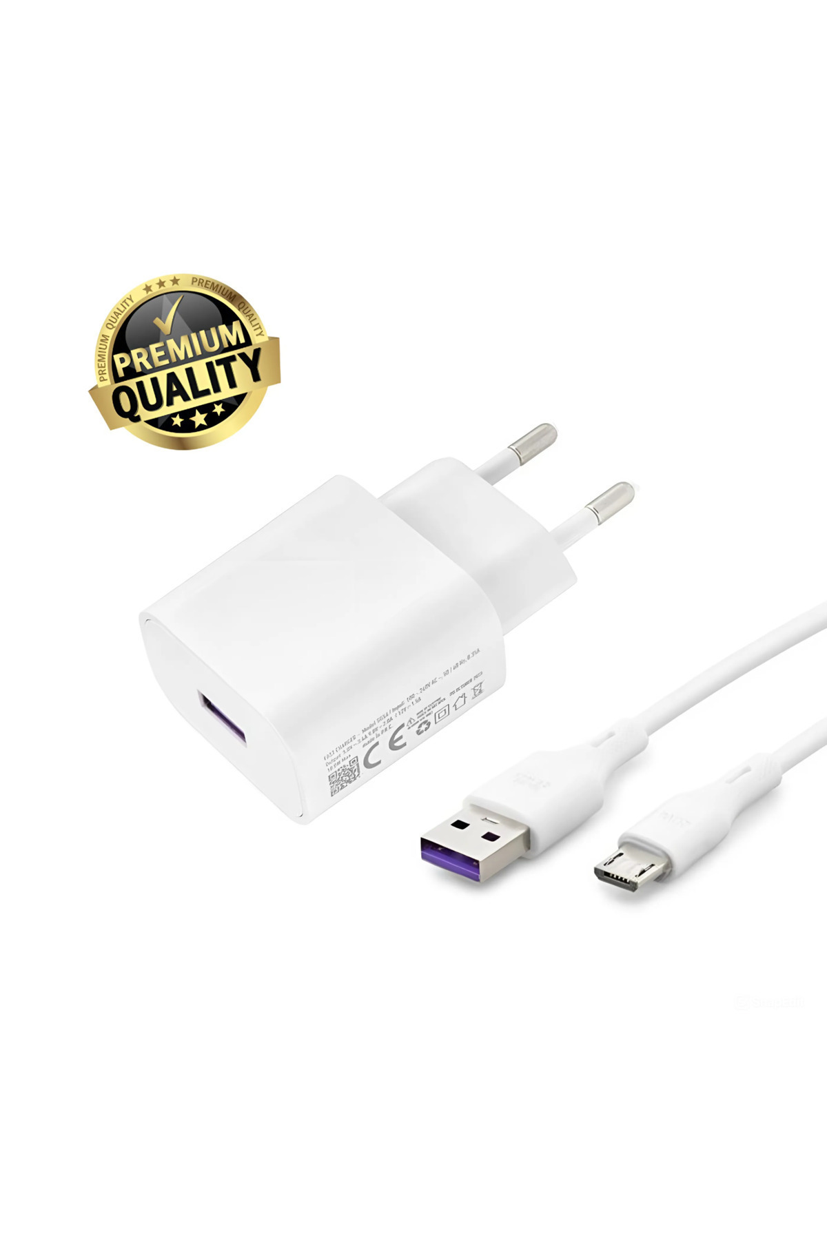 giyitec Tecno Camon 12 Air 15 15 Premier 16 Pop 6 Pro Uyumlu Hızlı Şarj Aleti Cihazı Seti Micro Usb İnce Uç