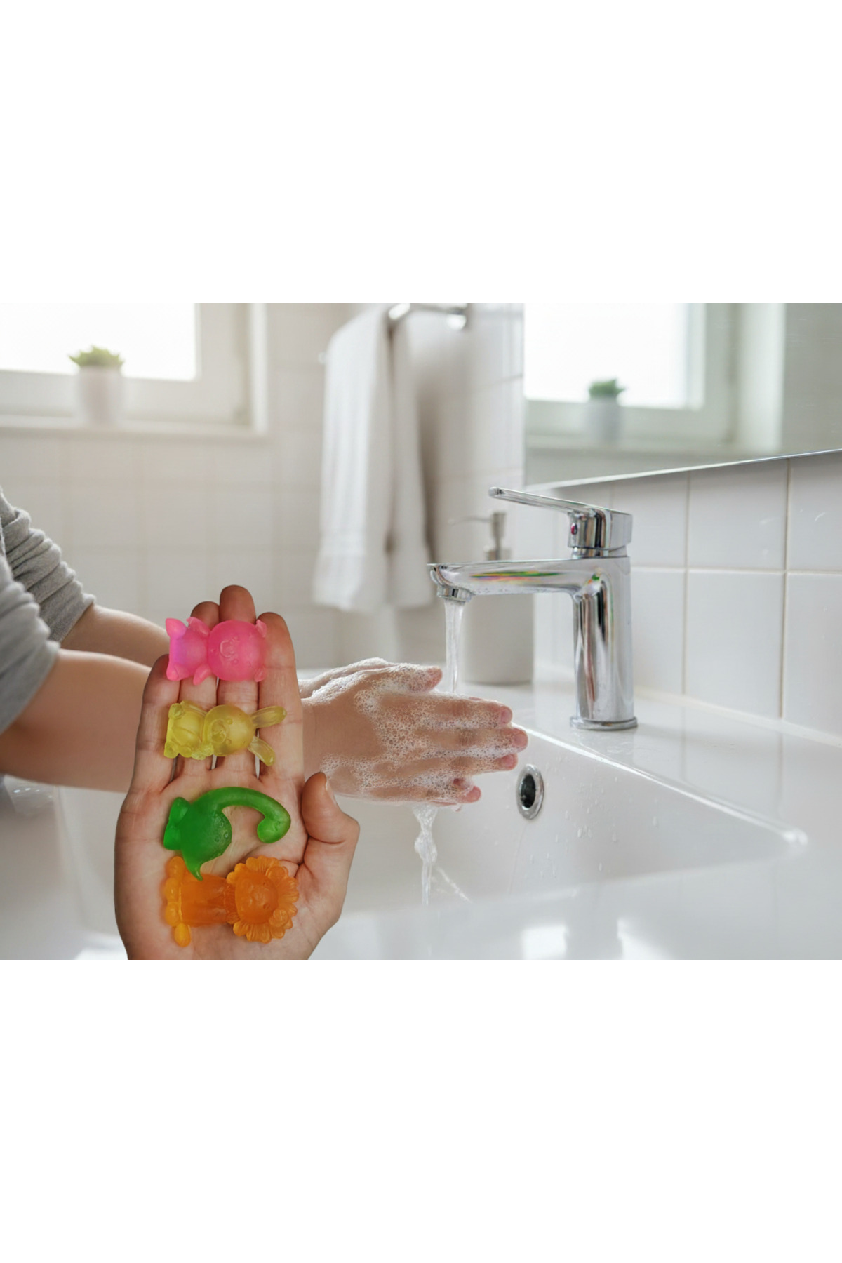 seyora Çocuklar İçin Minik Hayvan Figürlü El Yıkama Sabunu Çilek Kokulu 20 adet fotoğrafı 3 (önizleme)