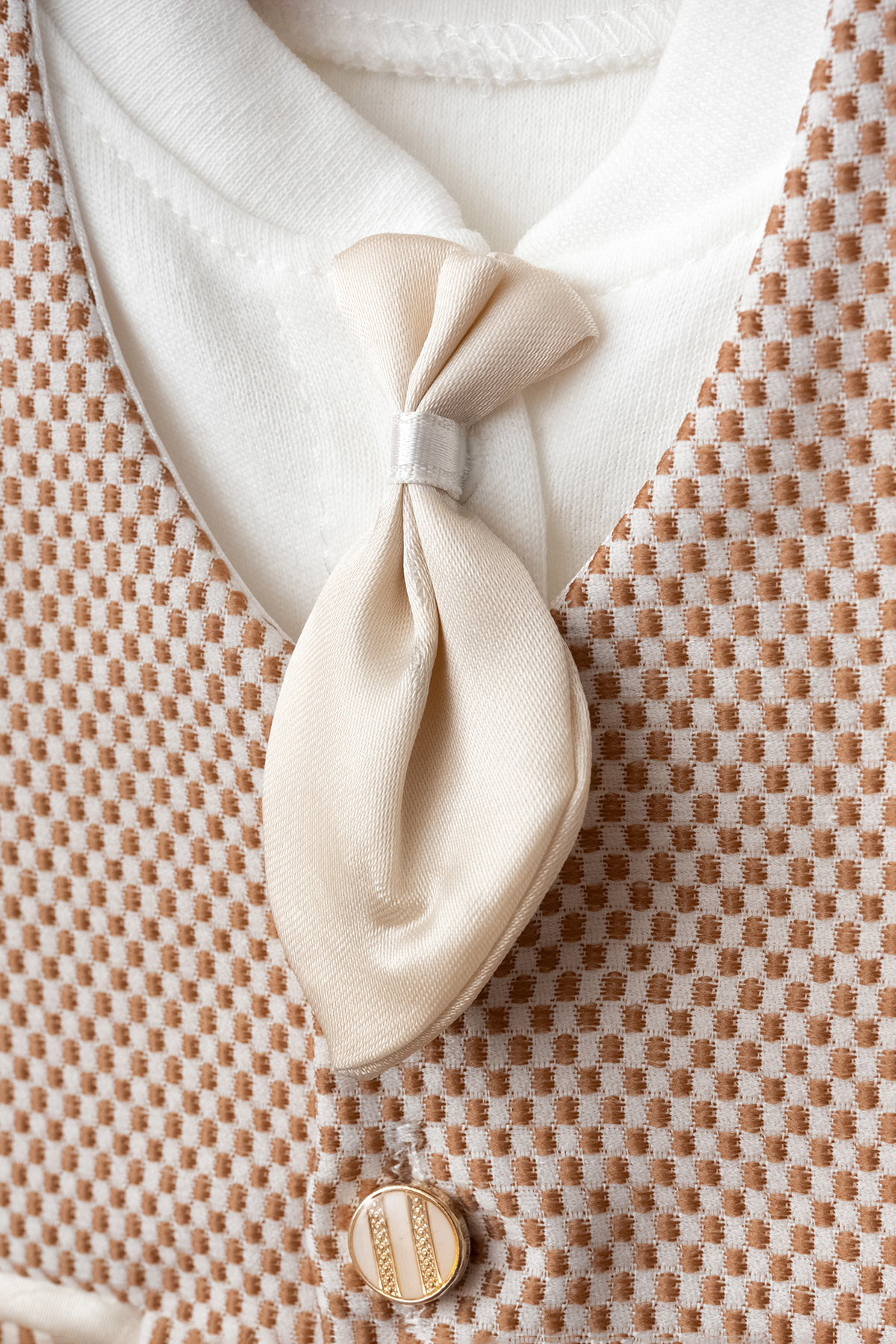 Harry&Millie Erkek Bebek Yenidoğan Mevlüt Takımı Yelekli Kravatlı Bebek Takım fotoğrafı 3 (önizleme)