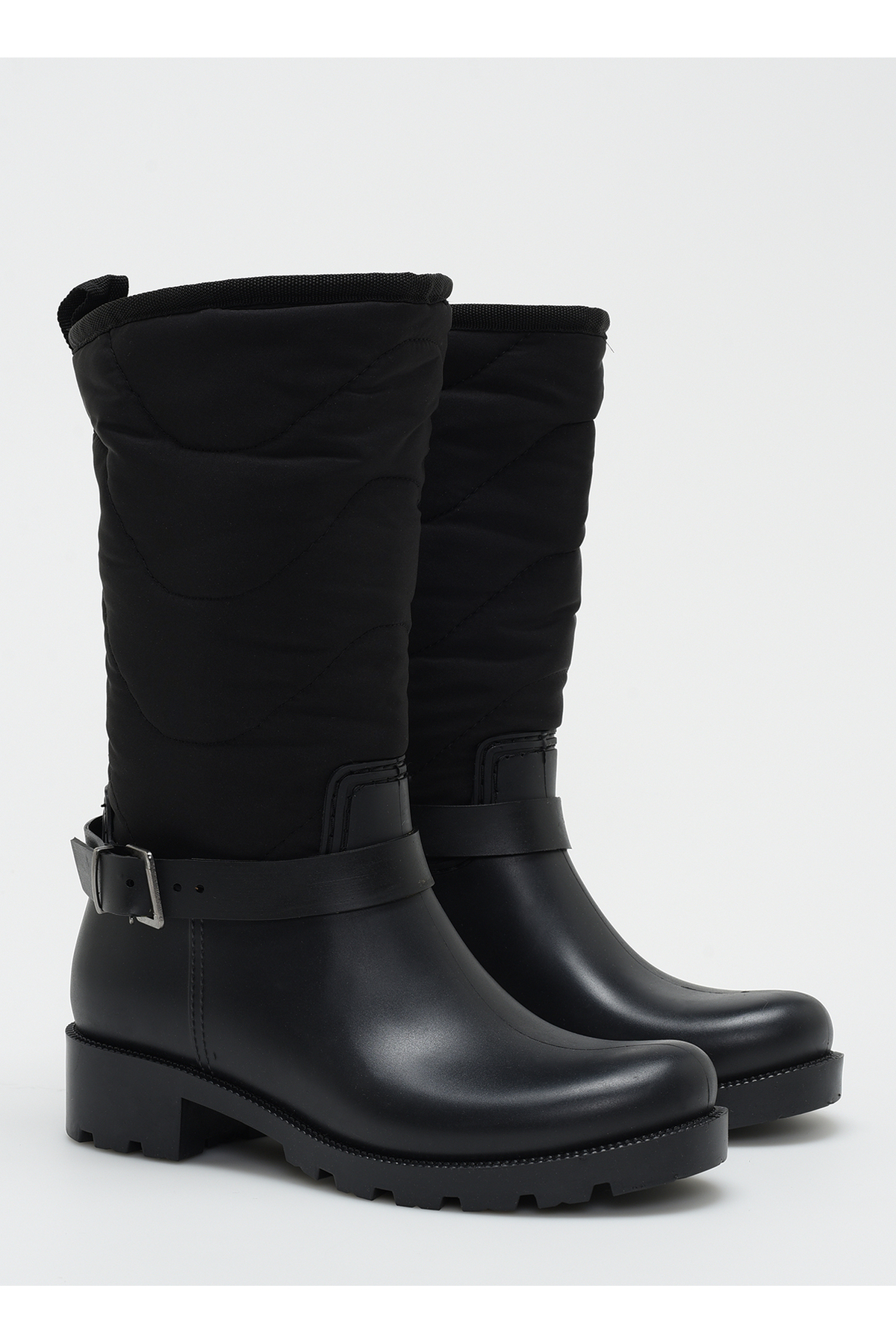 F By Fabrika Tekstil Siyah Kadın Çizme Lına görsel 2