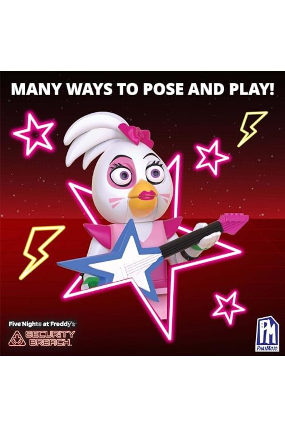 فیگور قابل ساخت چیکا Phatmojo FNAF CS1303 – پنج شب در خانهٔ فردی، مناسب سنین ۶ سال به بالا