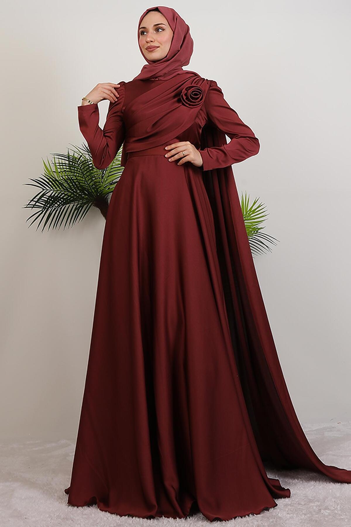 giz astore Alaz Saten Gül Abiye Gül Kurusu