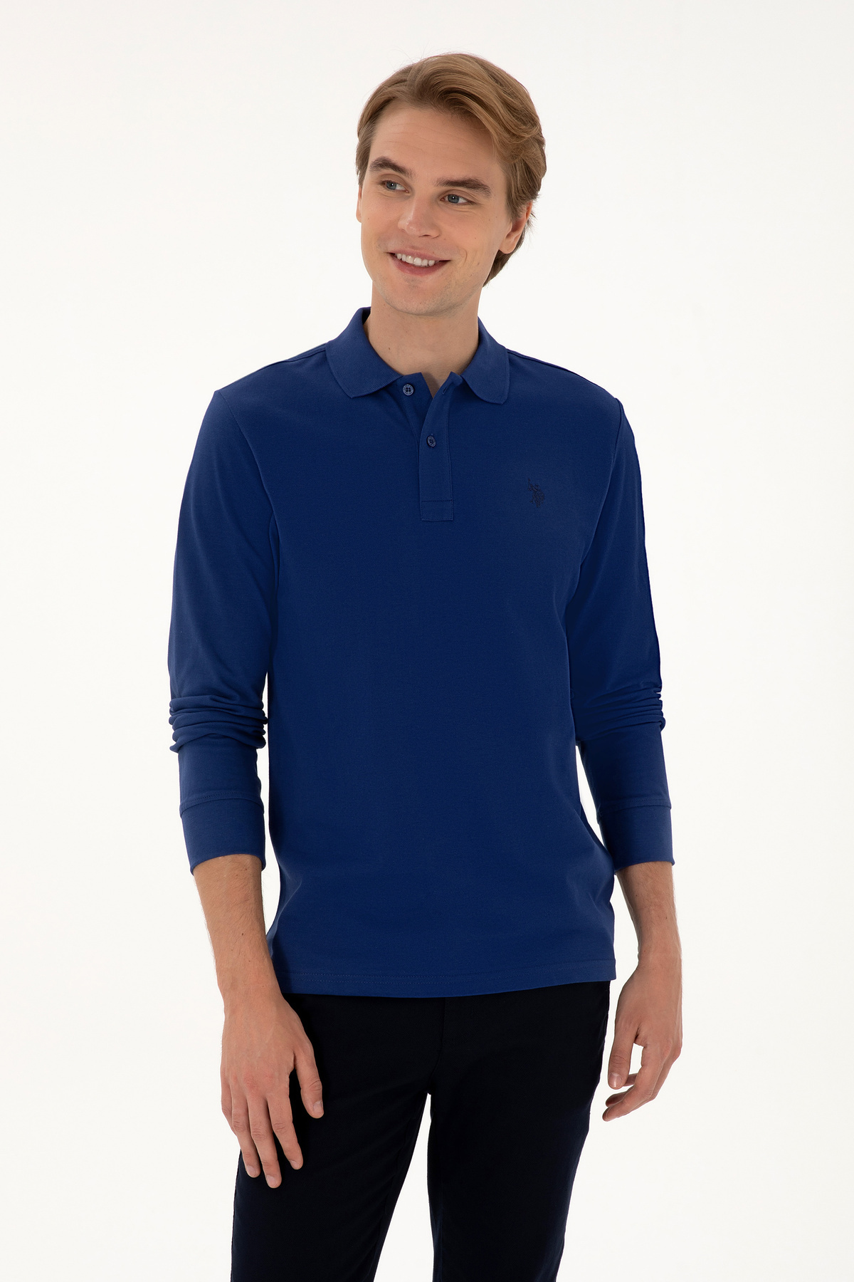 سویشرت مردانه ایندیگو بیسیک یو اس پولو کد :(50307688-VR028) U.S. Polo Assn.