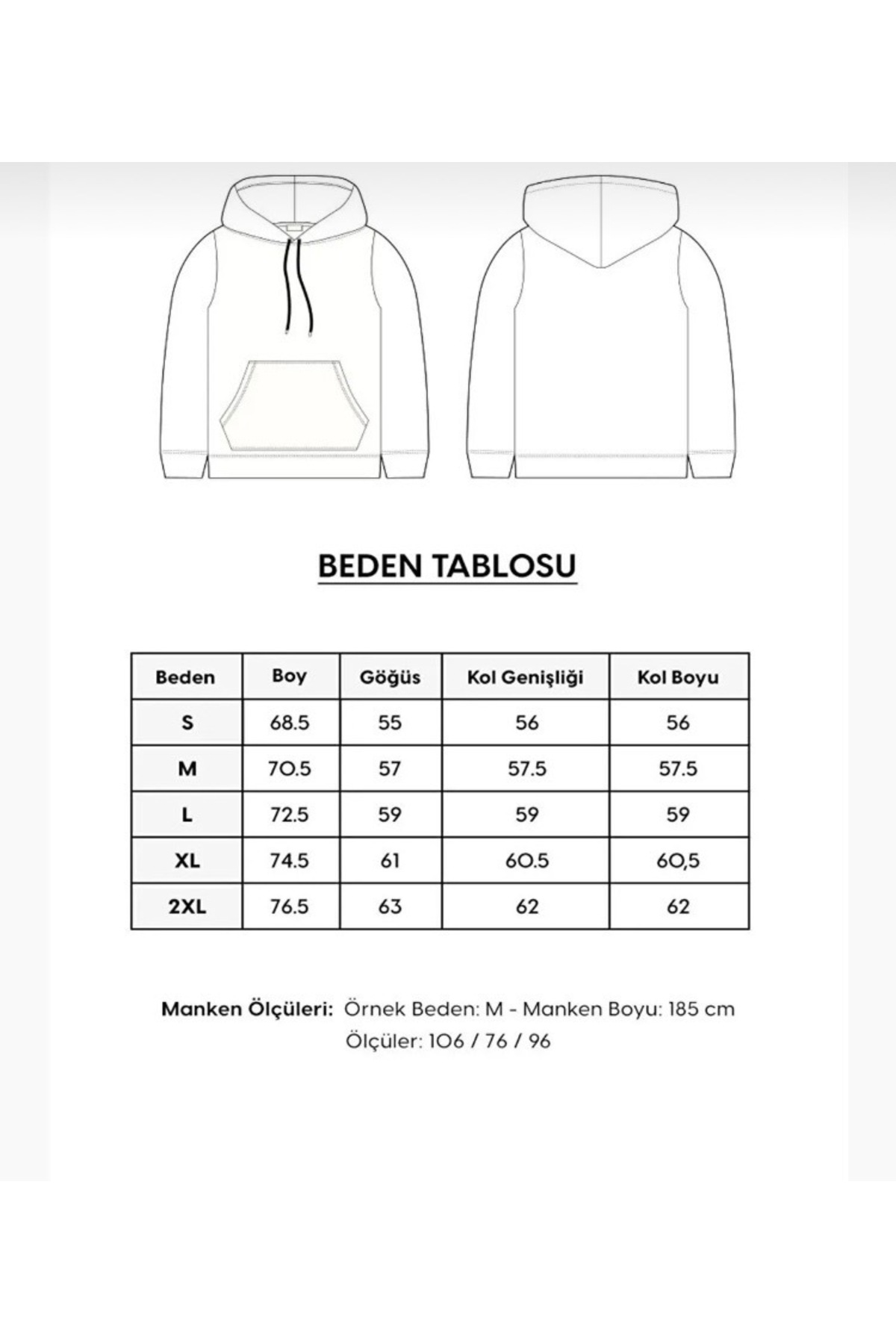 BYMEER  3’lü Bordo Laci Gri Kapüşonlu Oversize Sweatshirt - Görsel 8
