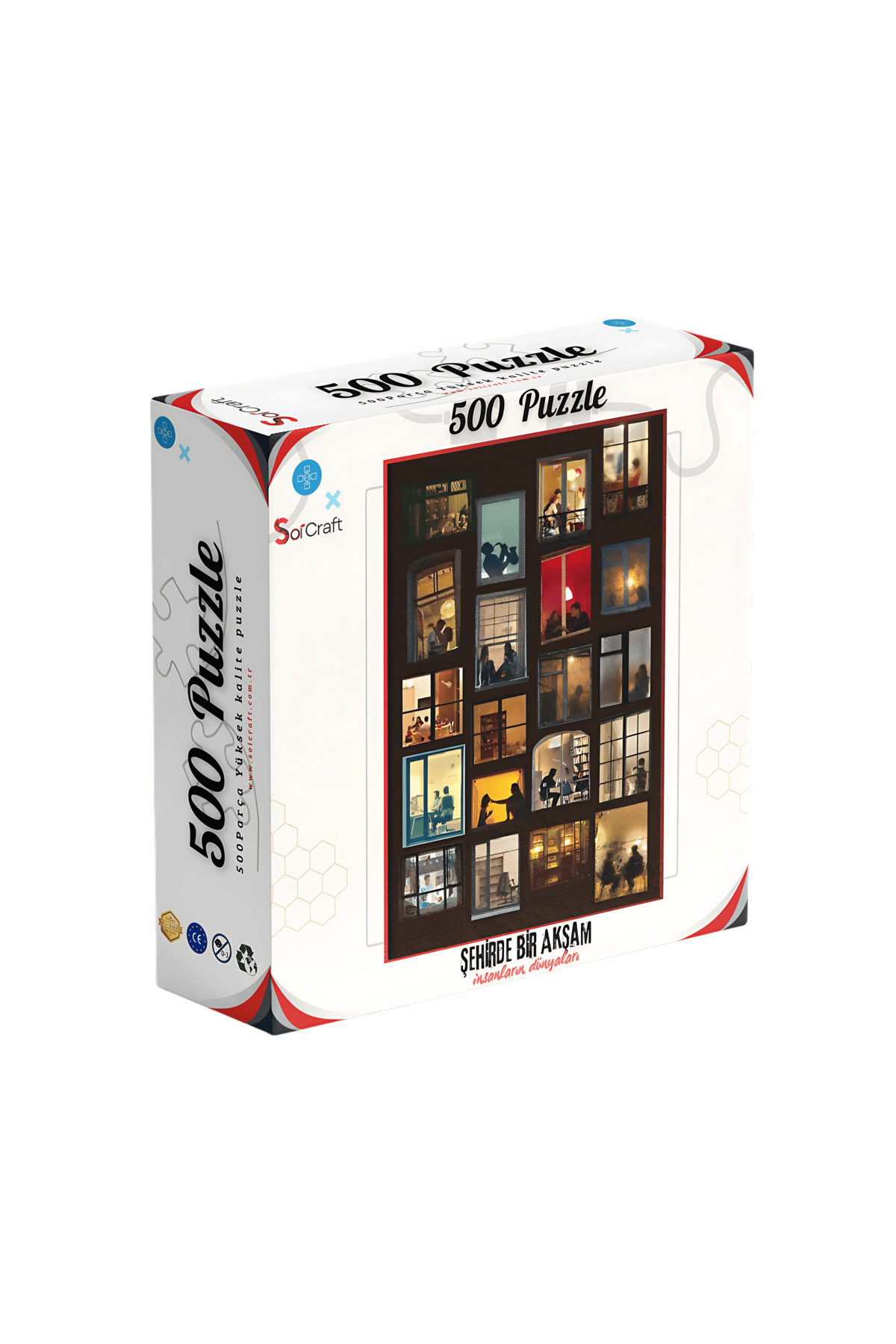 Soi Craft 500 Parça Puzzle Şehirde Bir Akşam İnsanların Dünyaları
