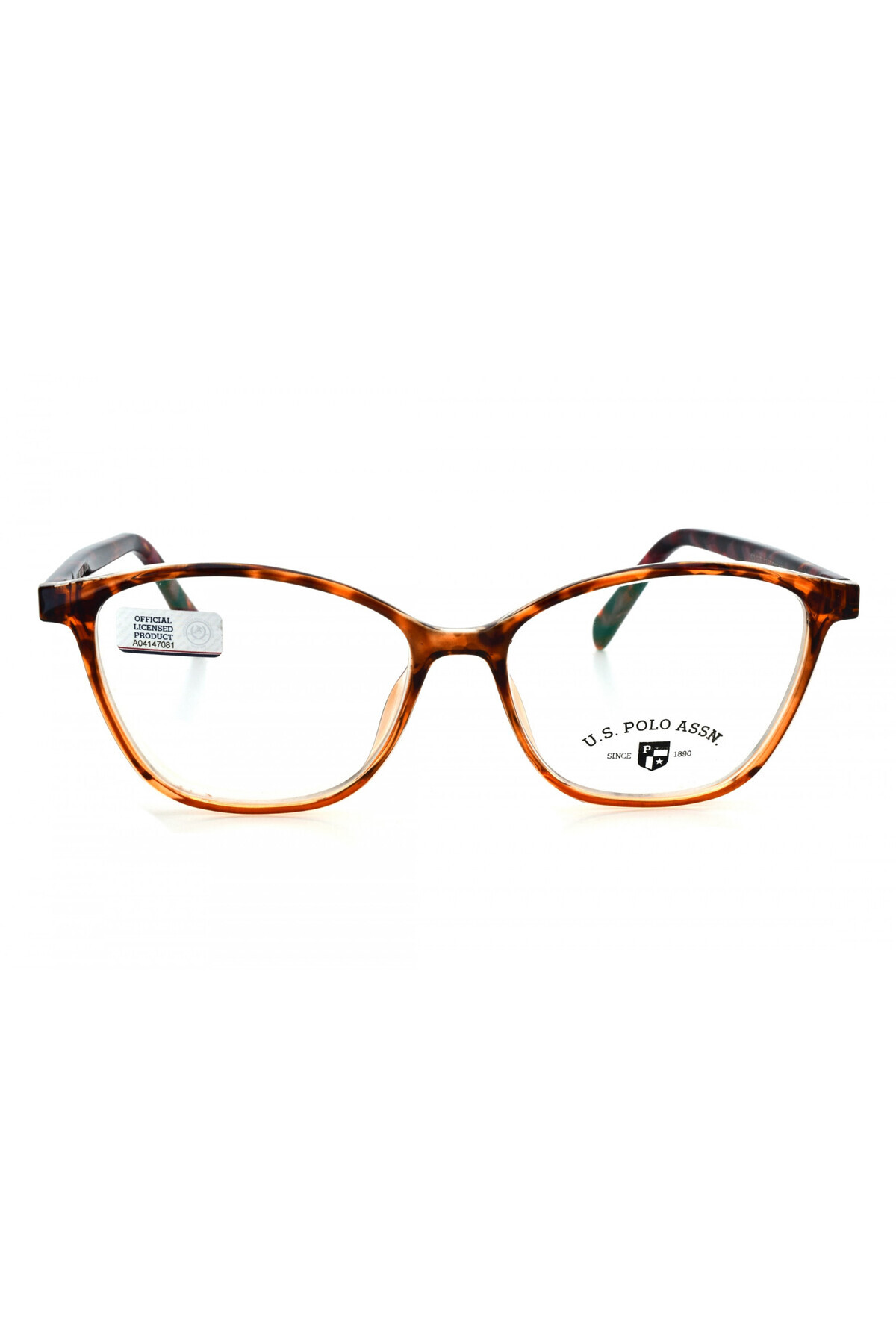 U.S. Polo Assn. Leopar desenli Optik çerçeve
