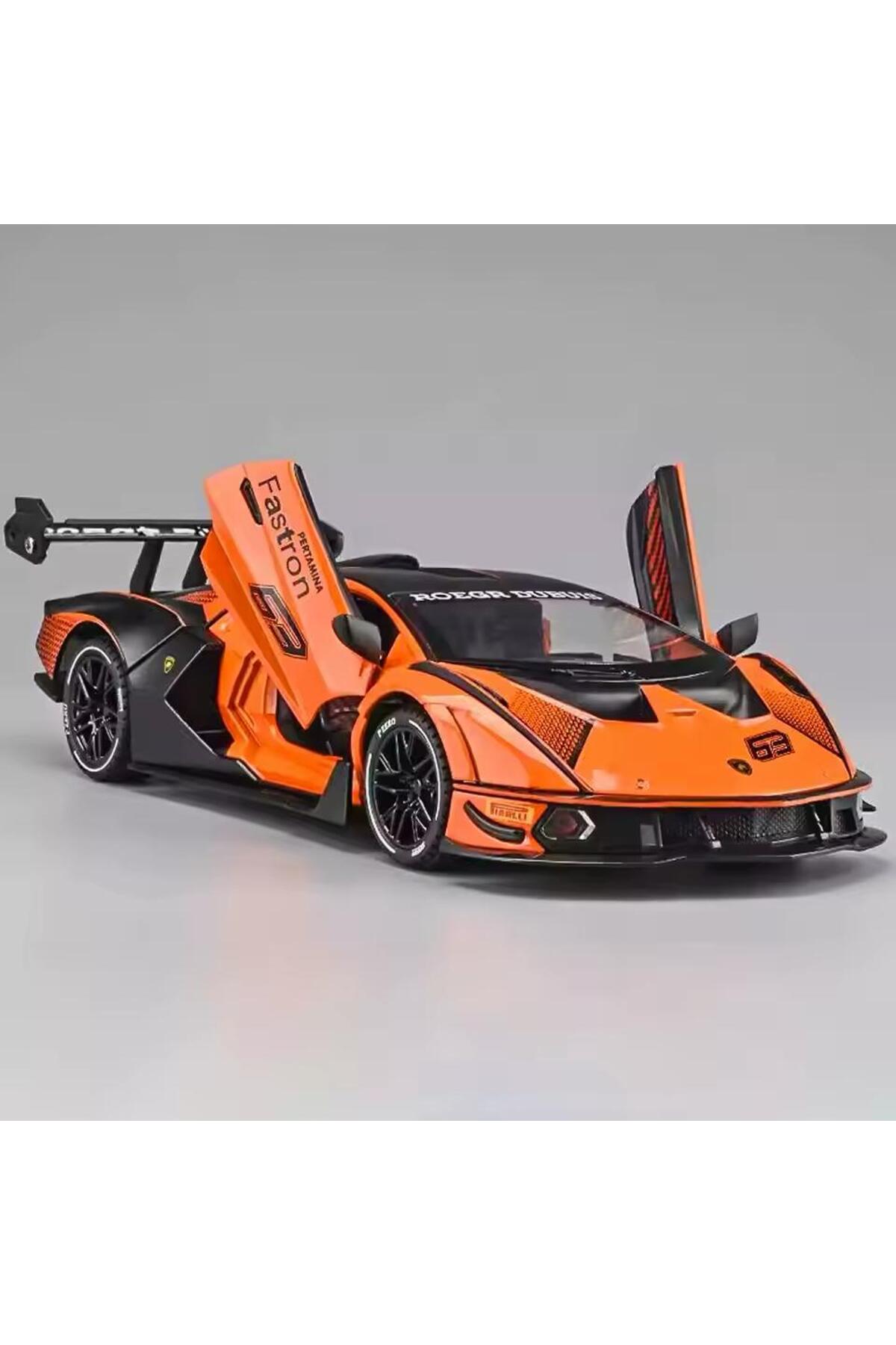 scntoys 1:24 Lamborghini Essenza SCV12 Turuncu Oyuncak Lamborghini