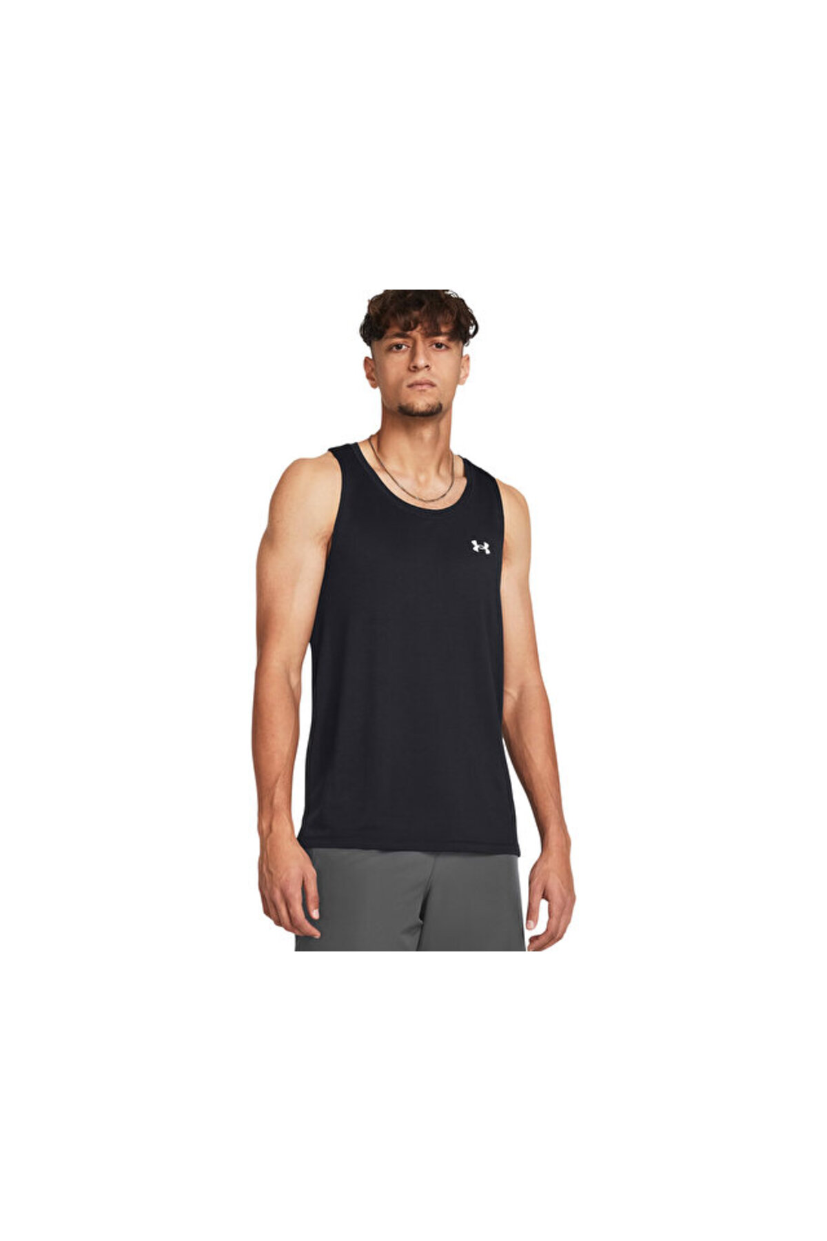آندر آرمور تاپ رکابی مردانه UA مدل Launch کد 1382585-001 مشکی