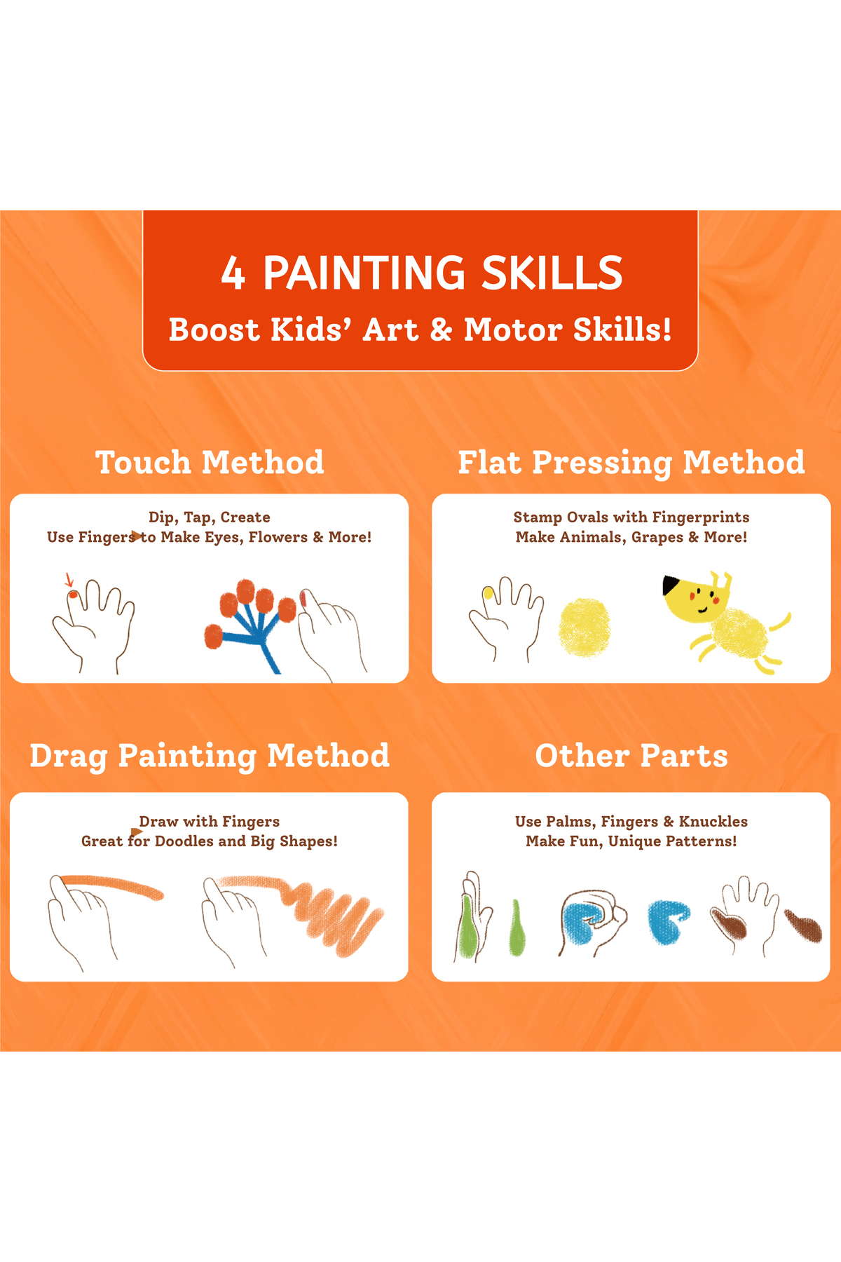 رنگ انگشتی – ۸ رنگ