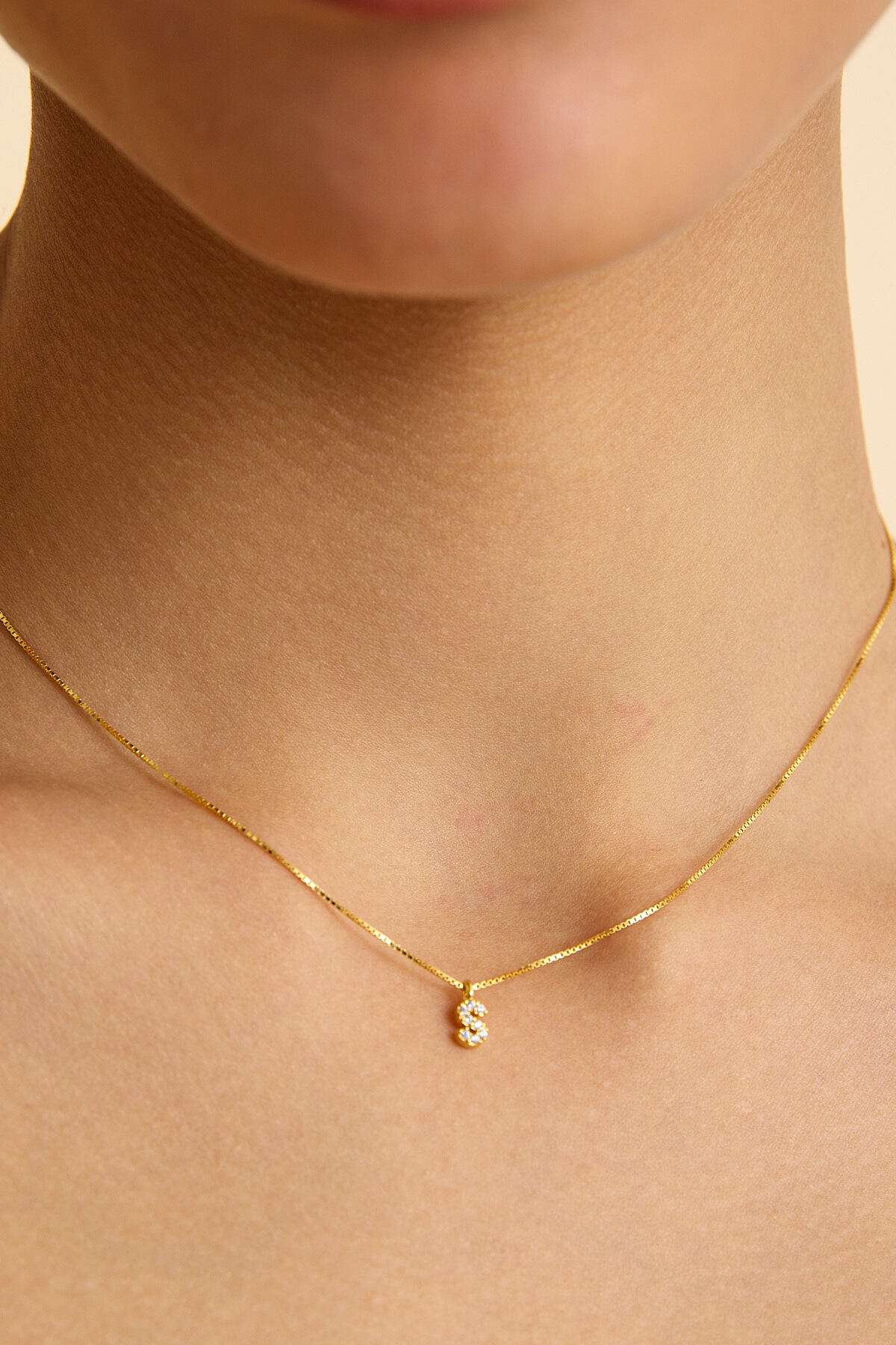 art and crafts jewelry 925 Ayar Zirkon Harf Gümüş Kolye görsel 2