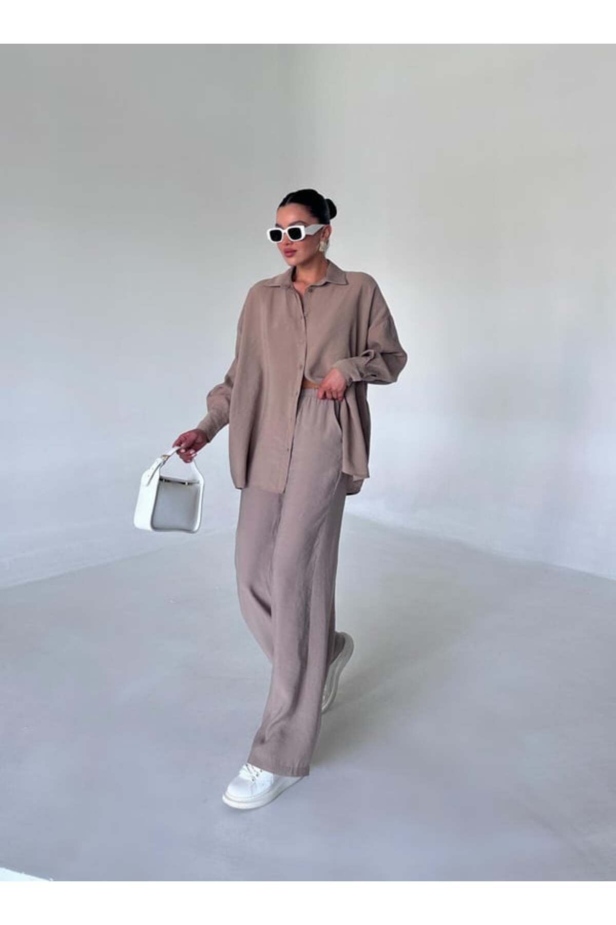 My Blog Mink Drape Modal Trousers Set