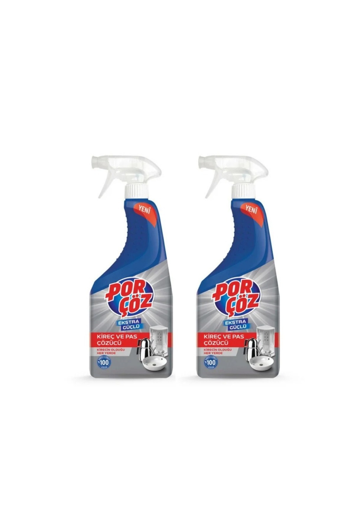 Porçöz Kireç Çözücü Sprey 750 Ml ( 2 Adet )