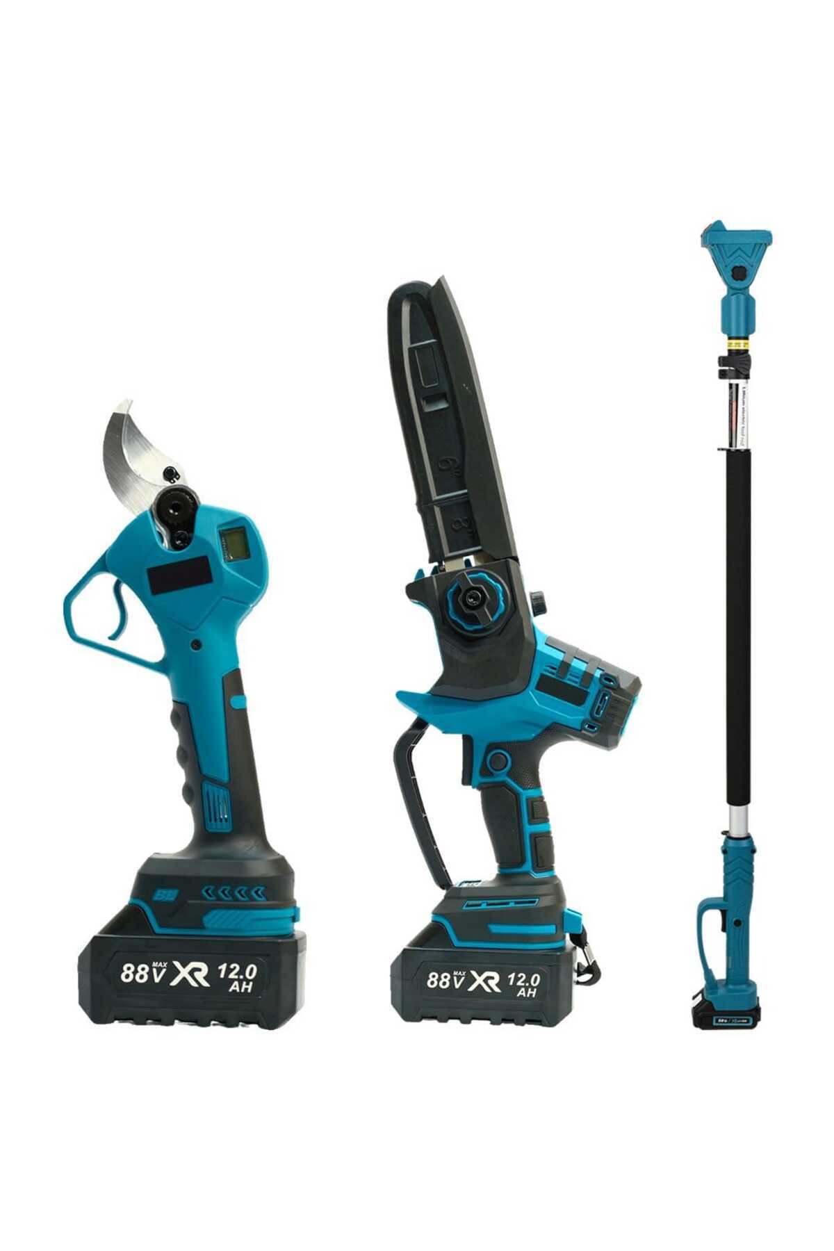 ekinler el aletleri Profesyonel 2’li Bahçe Seti 50mm Budama Makası & 20cm Dal Budama Testeresi 88Vmax EEA461