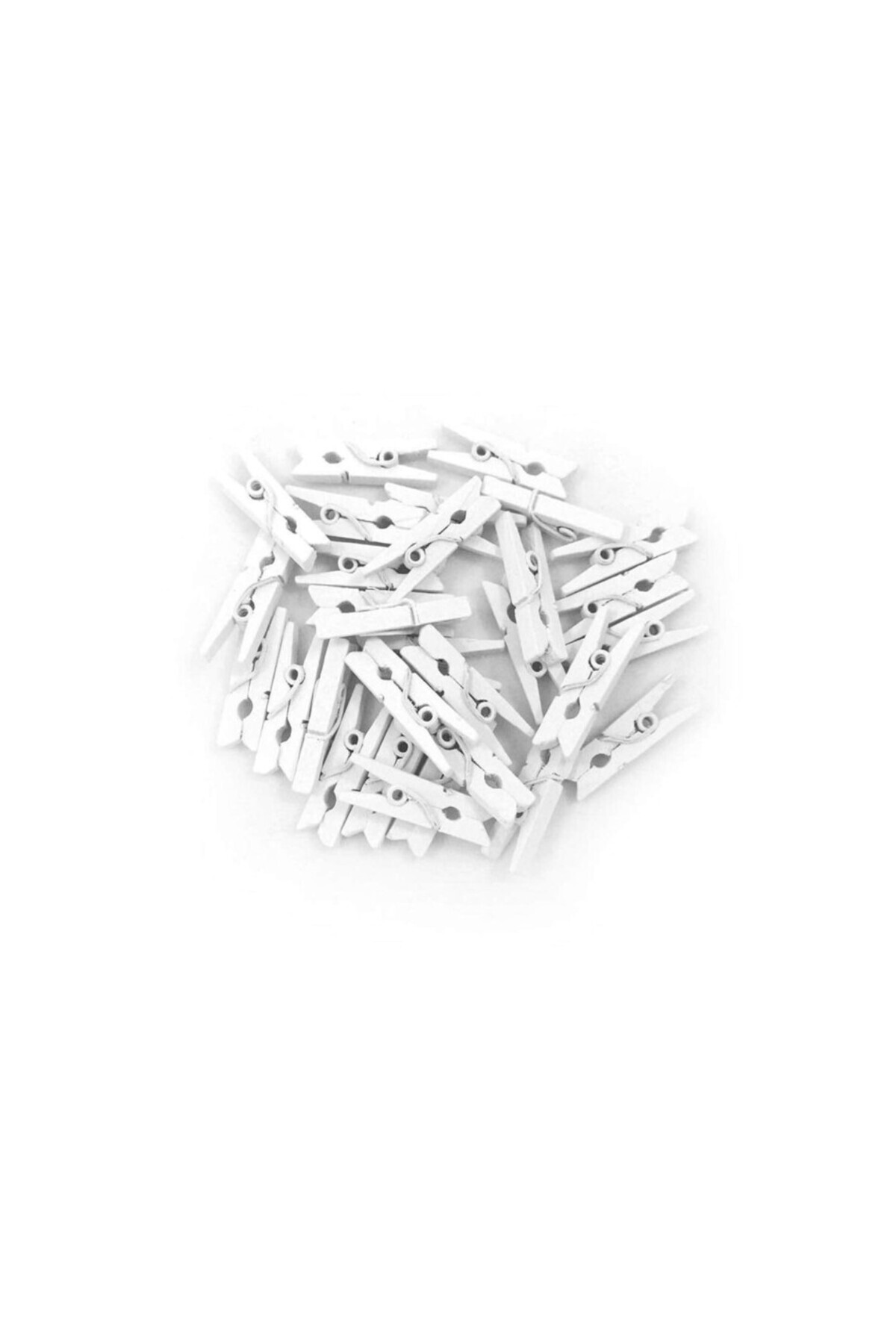 Skygo 100'lü Beyaz Ahşap Mandal 2.5cm (10'lu Paket-1000 Adet)