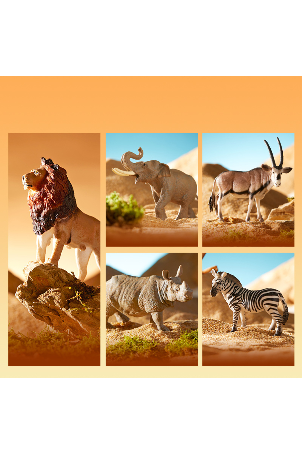 مجموعه حیوانات سفاری – ۵ تکه