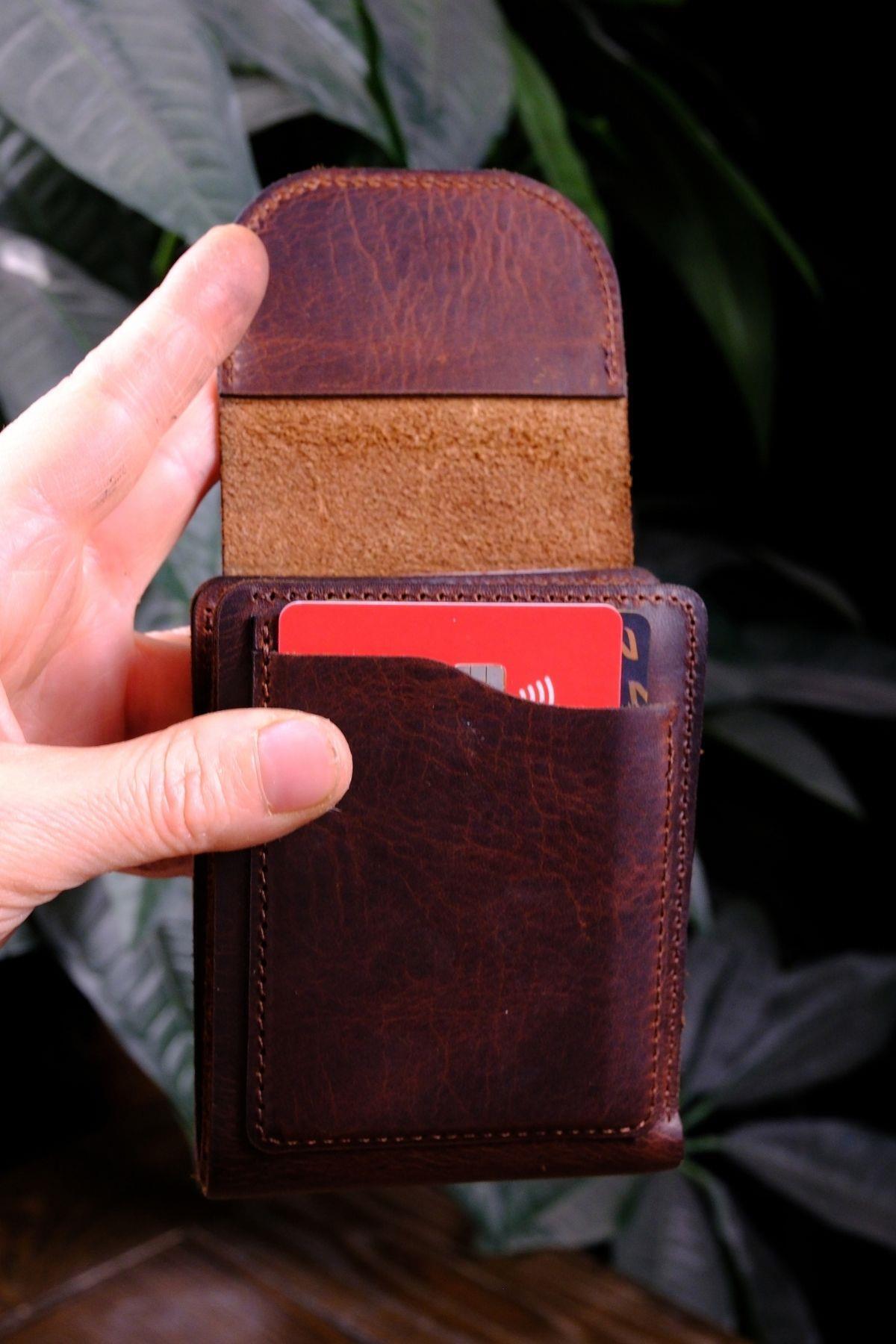 Genel Markalar  Rio - İnce Tasarım Hakiki Gerçek Deri Cüzdan ve Kartlık - Görsel 6