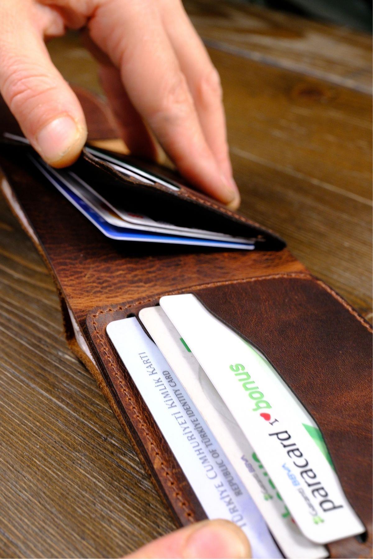 Genel Markalar  Rio - İnce Tasarım Hakiki Gerçek Deri Cüzdan ve Kartlık - Görsel 5