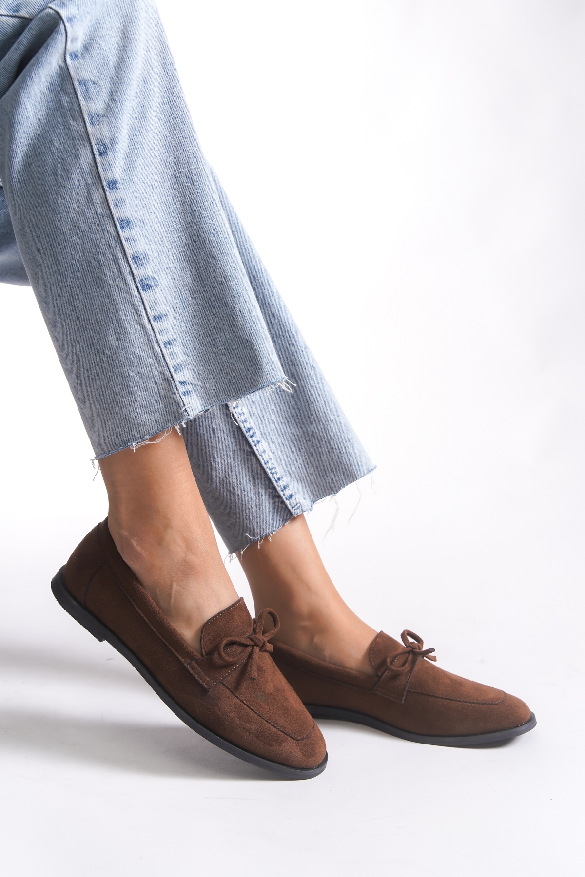 Riccon  Kadın Babet 001295Babet Kahverengi Süet - Görsel 3