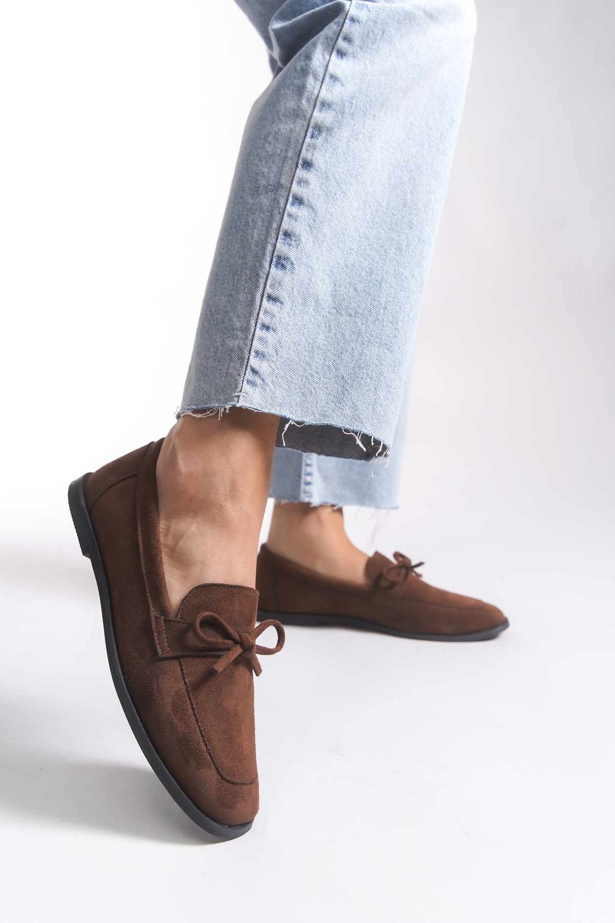 Riccon  Kadın Babet 001295Babet Kahverengi Süet - Görsel 2