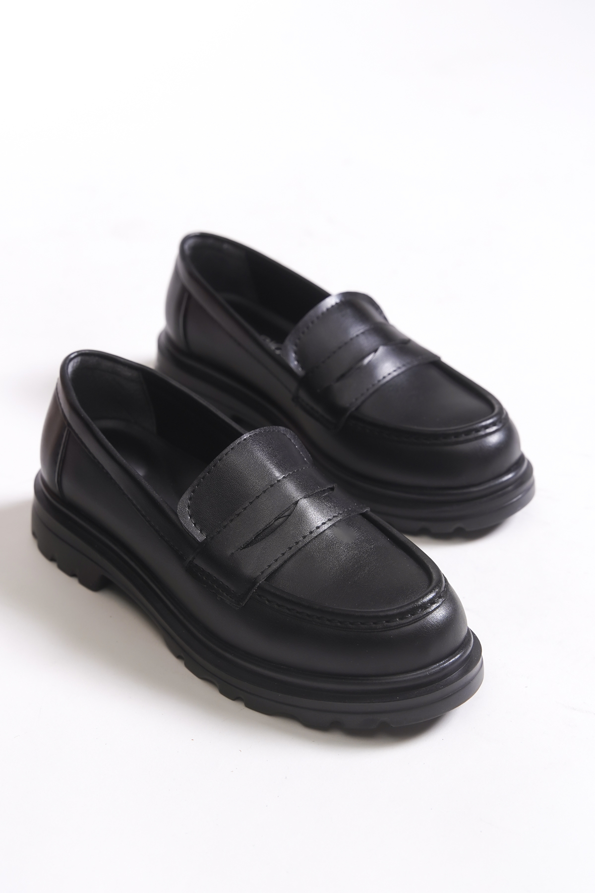 Riccon  Kadın Loafer 0012511 Siyah - Görsel 5