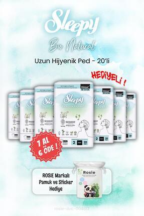 Sleepy 7 AL 6 ÖDE Sleepy Bio Natural Hijyenik Ped 20'li ve ROSIE