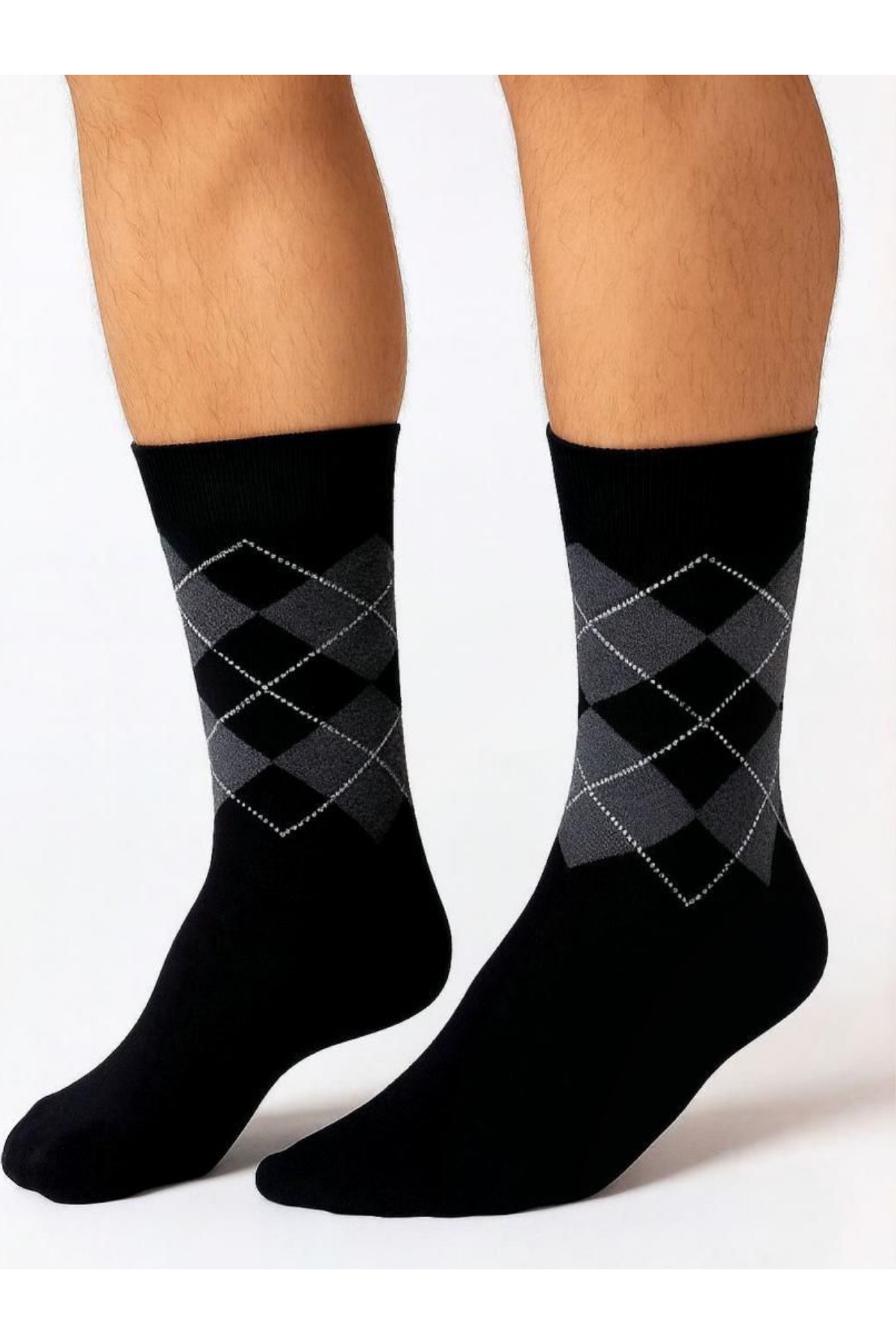 ragistore 6 Çift Ekose Erkek Soket Çorap görsel 2