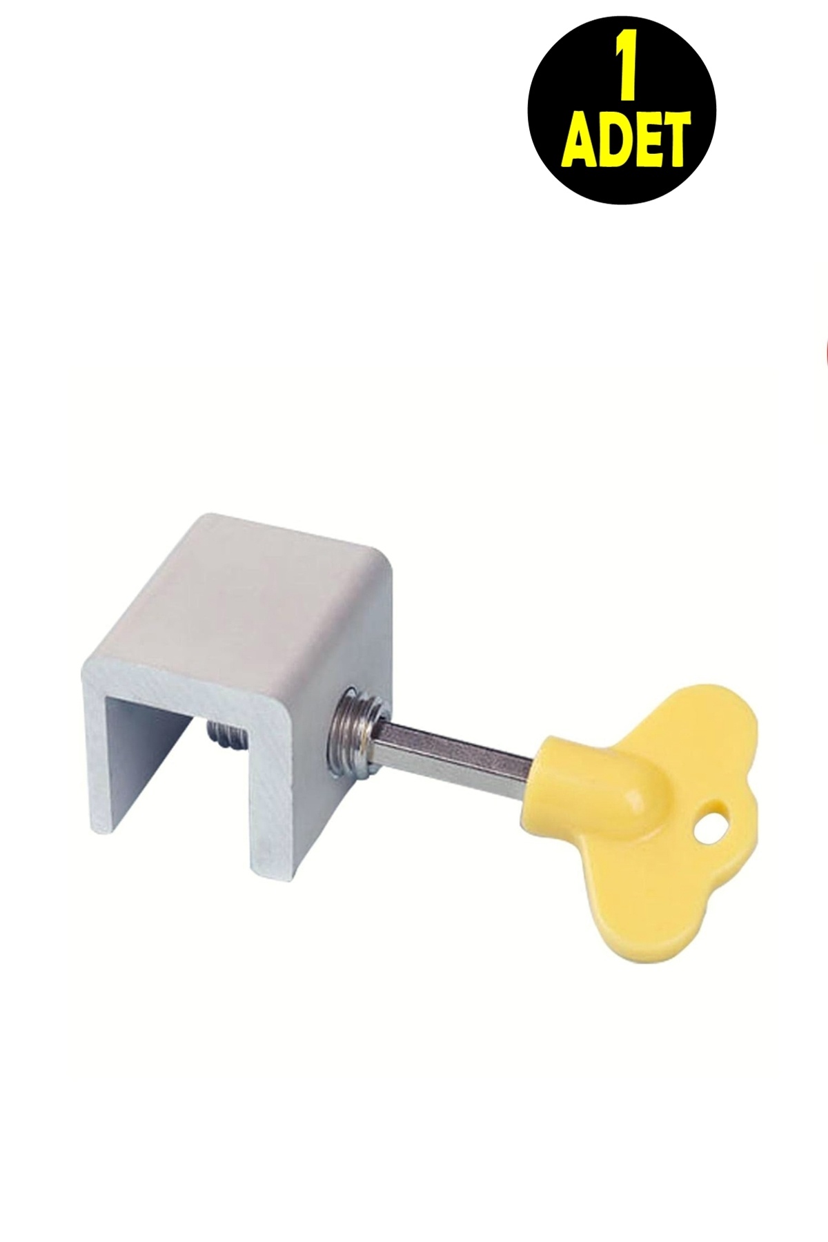 usin Ayarlanabilir Sürgülü Çekmeli Kapı Pencere Cam Balkon Kilidi - Vidalı Kilit