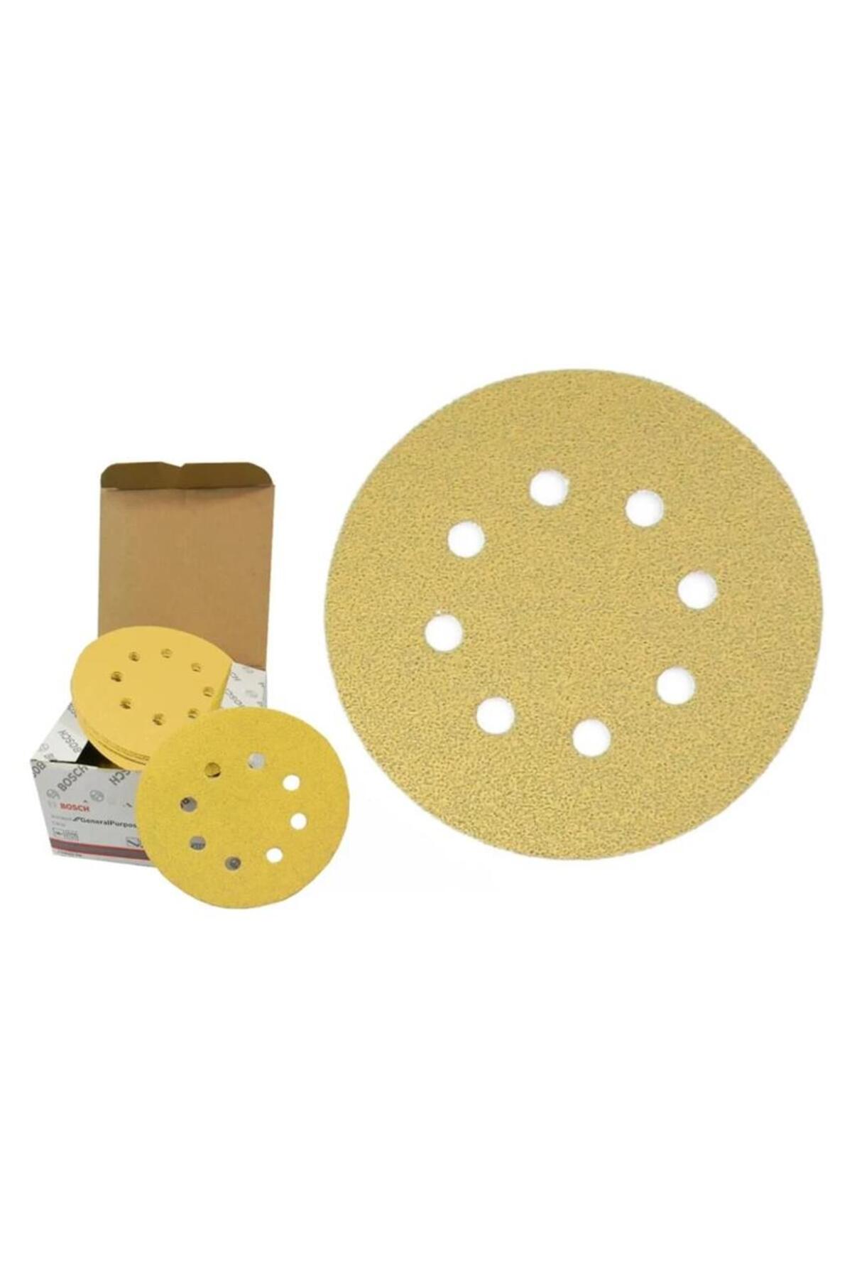 Bosch C450 125 Mm 8 Delikli 60 Kum Zımpara Kağıdı 50'li 2608621740