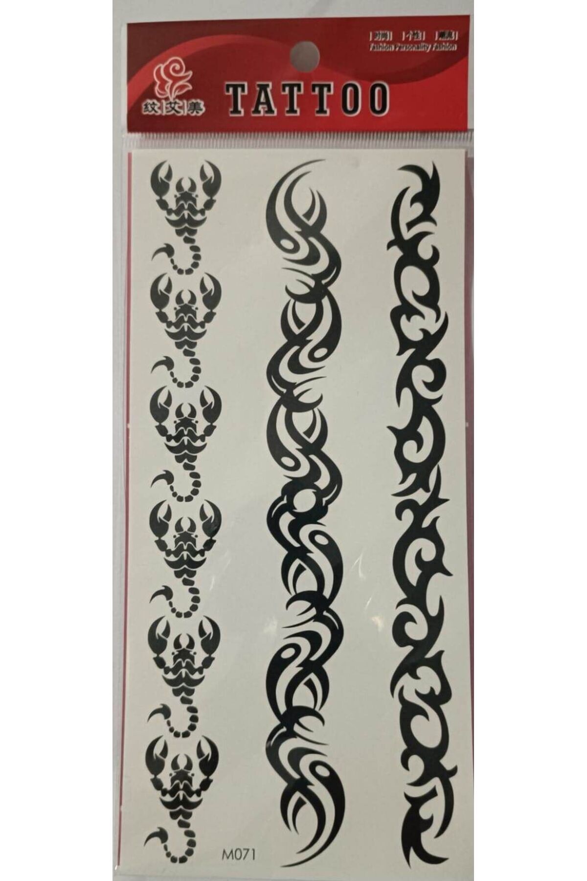 Evvano Geçici Dövme Şablonu 3lü - M071