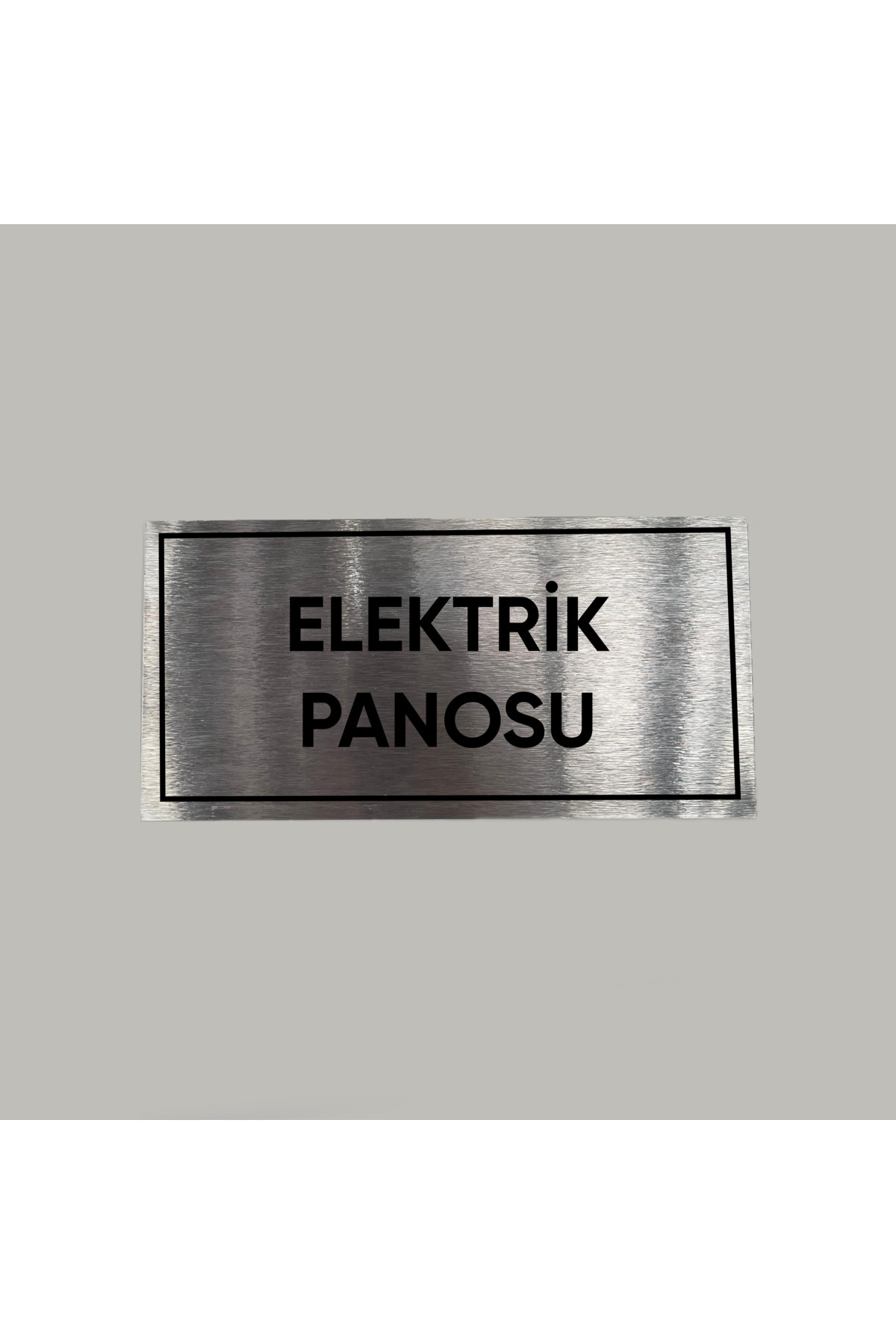 CRF Aluminyum Kapı İsimliği Elektrik Panosu Yazılı Arkası