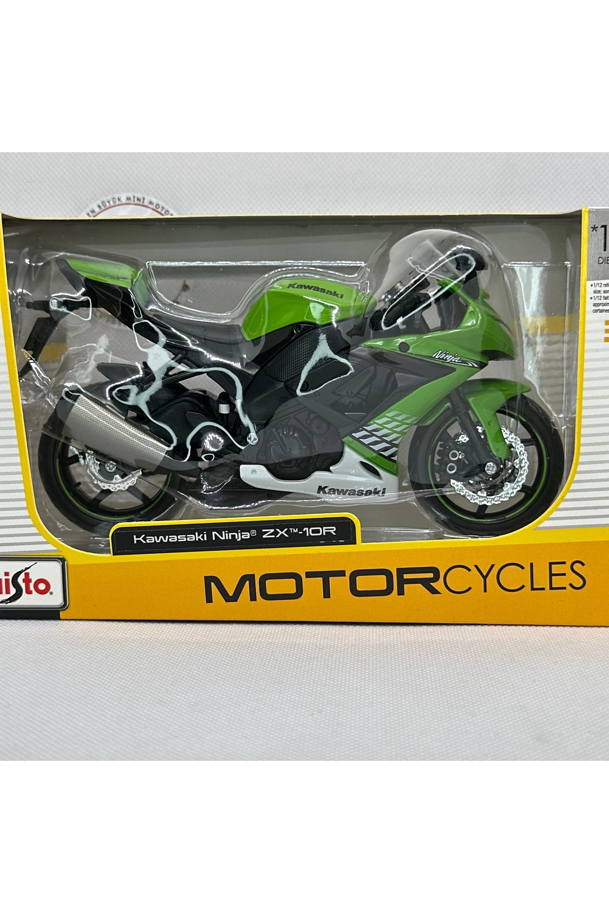 Maisto Diecast Kawasaki Ninja ZX-10R 1:12 Diecast Maket Motor