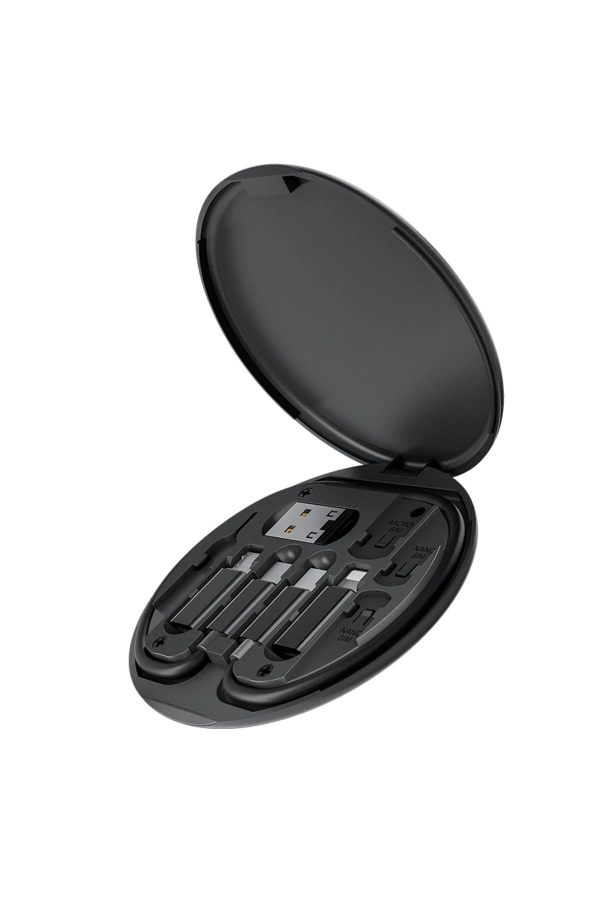 Marsilyan SN06 3in1 Kablo ve Kart Düzenleyici - Siyah-(5796) - MCT5437-3937