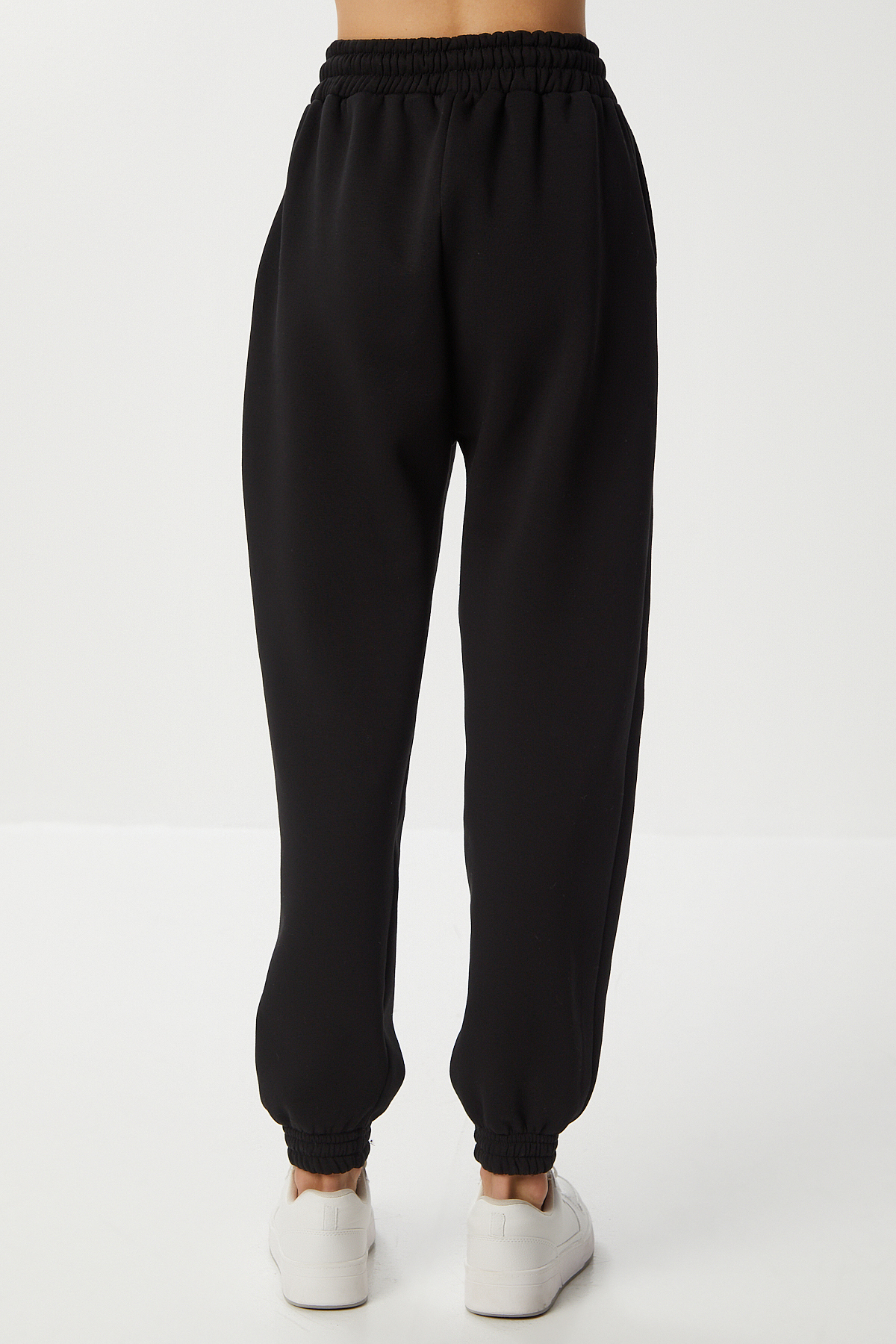 Lovelyİstanbul Şardonlu Jogger Örme Eşofman Altı LCR0099 SİYAH görsel 5
