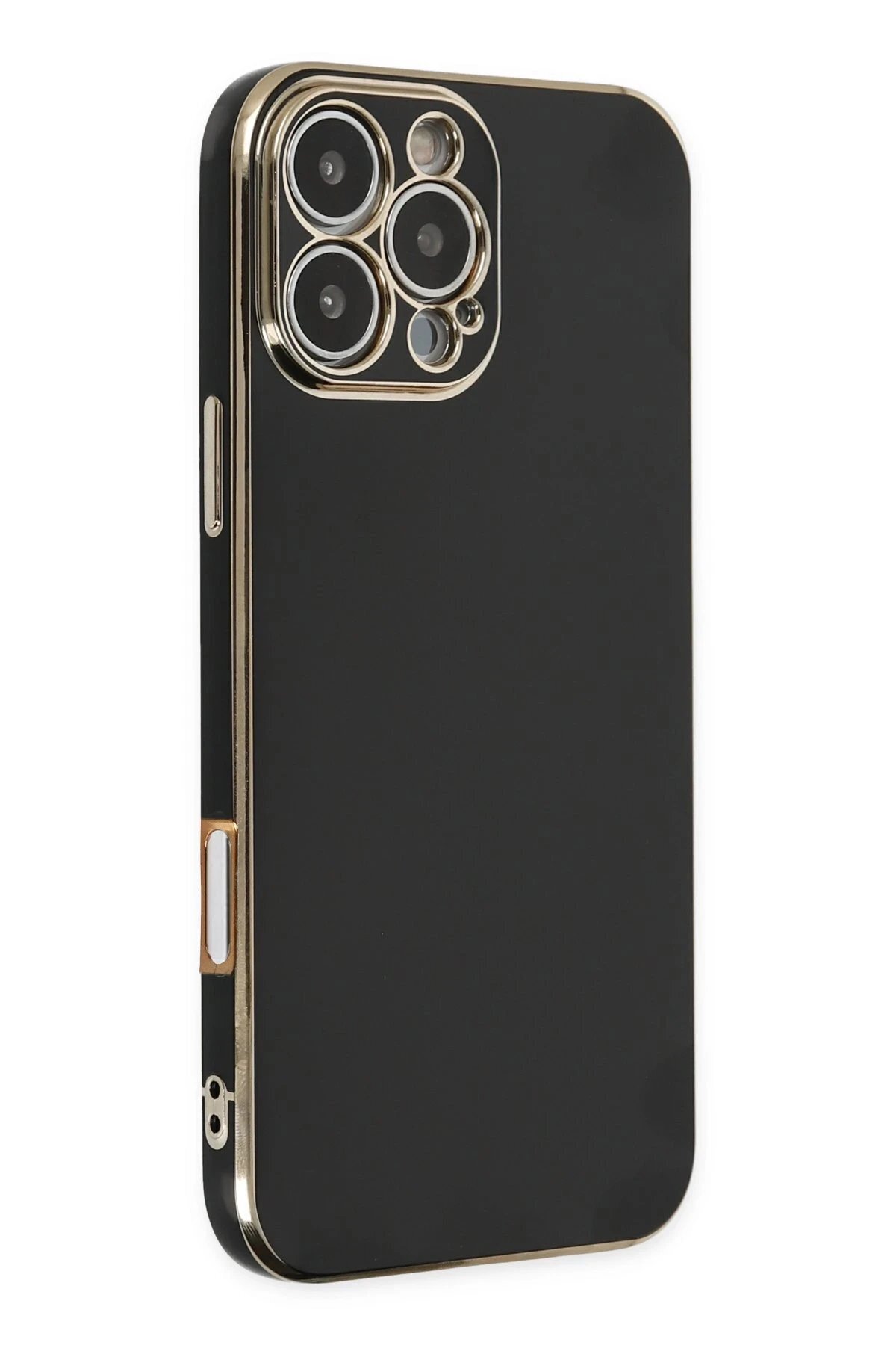 Northcity iPhone 16 Pro Max Kılıf Volet Silikon - Siyah-(5796)