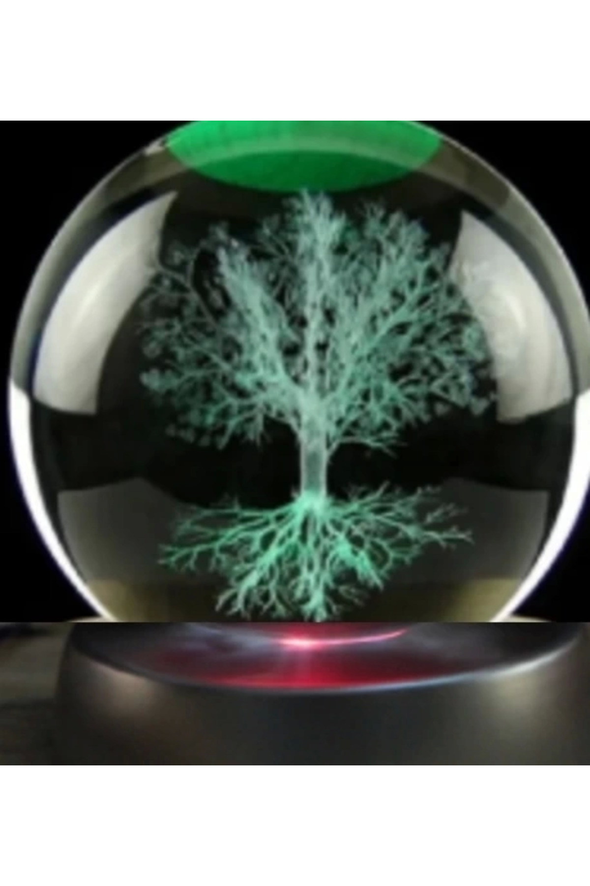 SHC42000 Ağaç Plastik Altlıklı Cam Küre