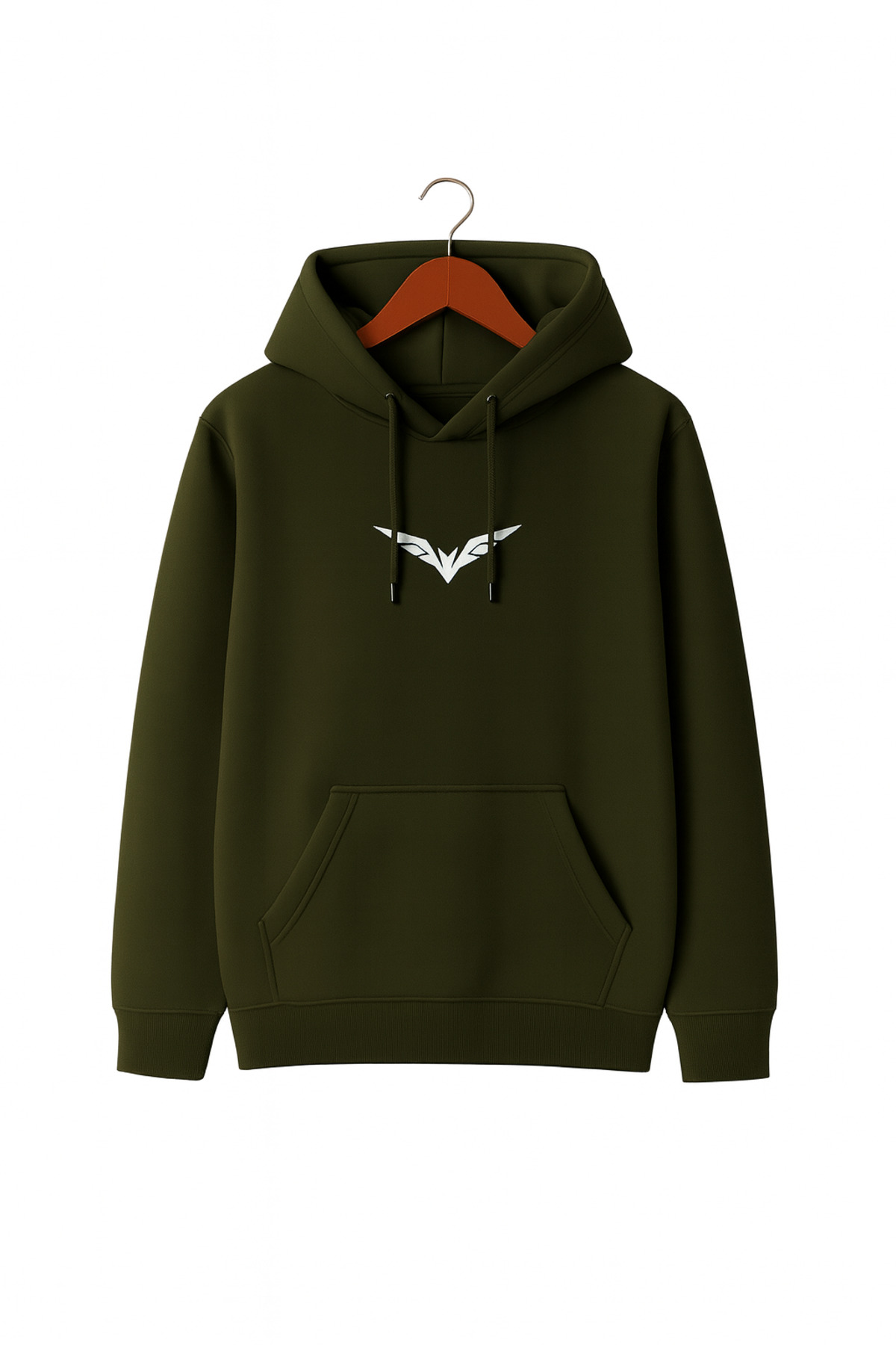 classy moda Unisex Kapüşonlu Sweatshirt | Minimal Nakış Detaylı 3 İplik Rahat Günlük Kombin İçin Şık Stil