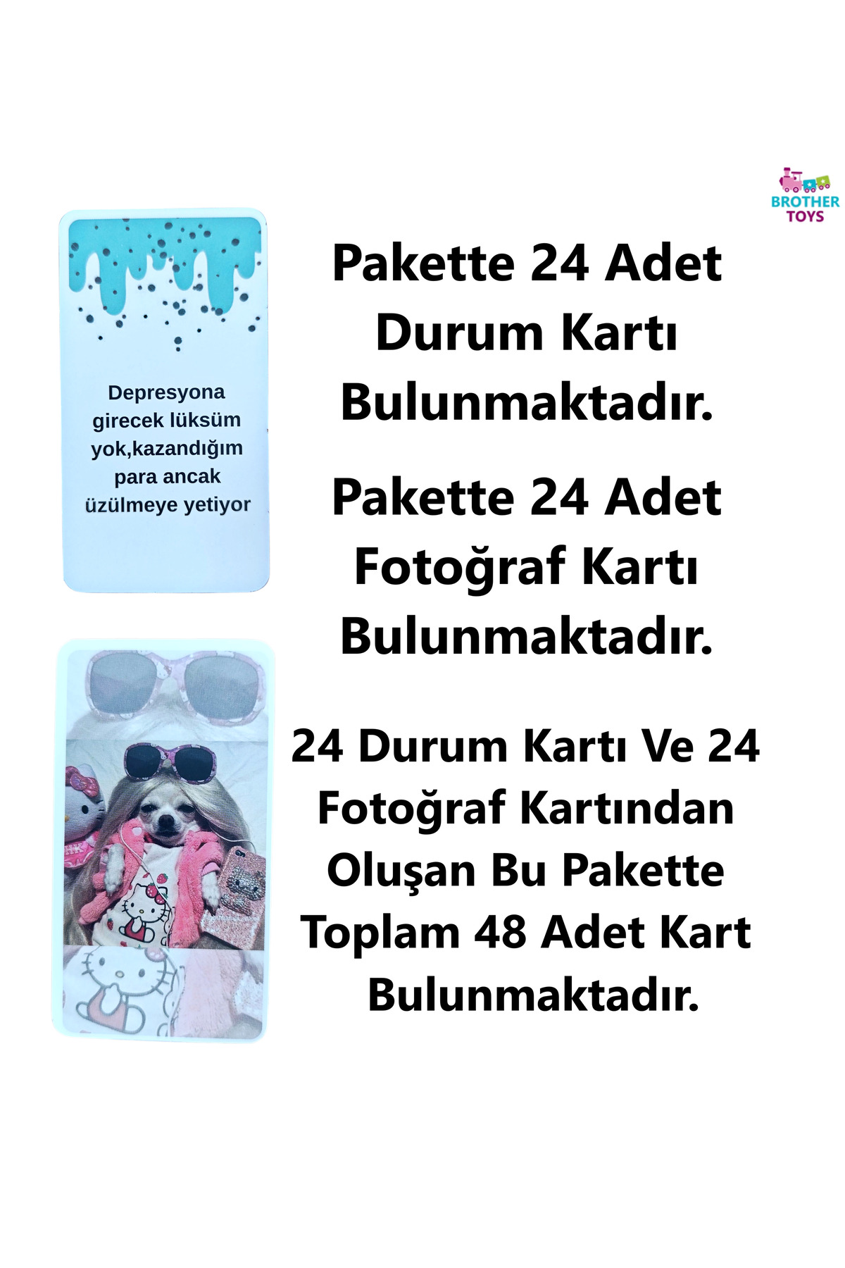 Brother Toys Modun Ne - Eğlenceli Arkadaş Aile Kutu Oyunu My Mood Moodun Ne Meme Mim Kartları 48 Kart fotoğrafı 2 (önizleme)