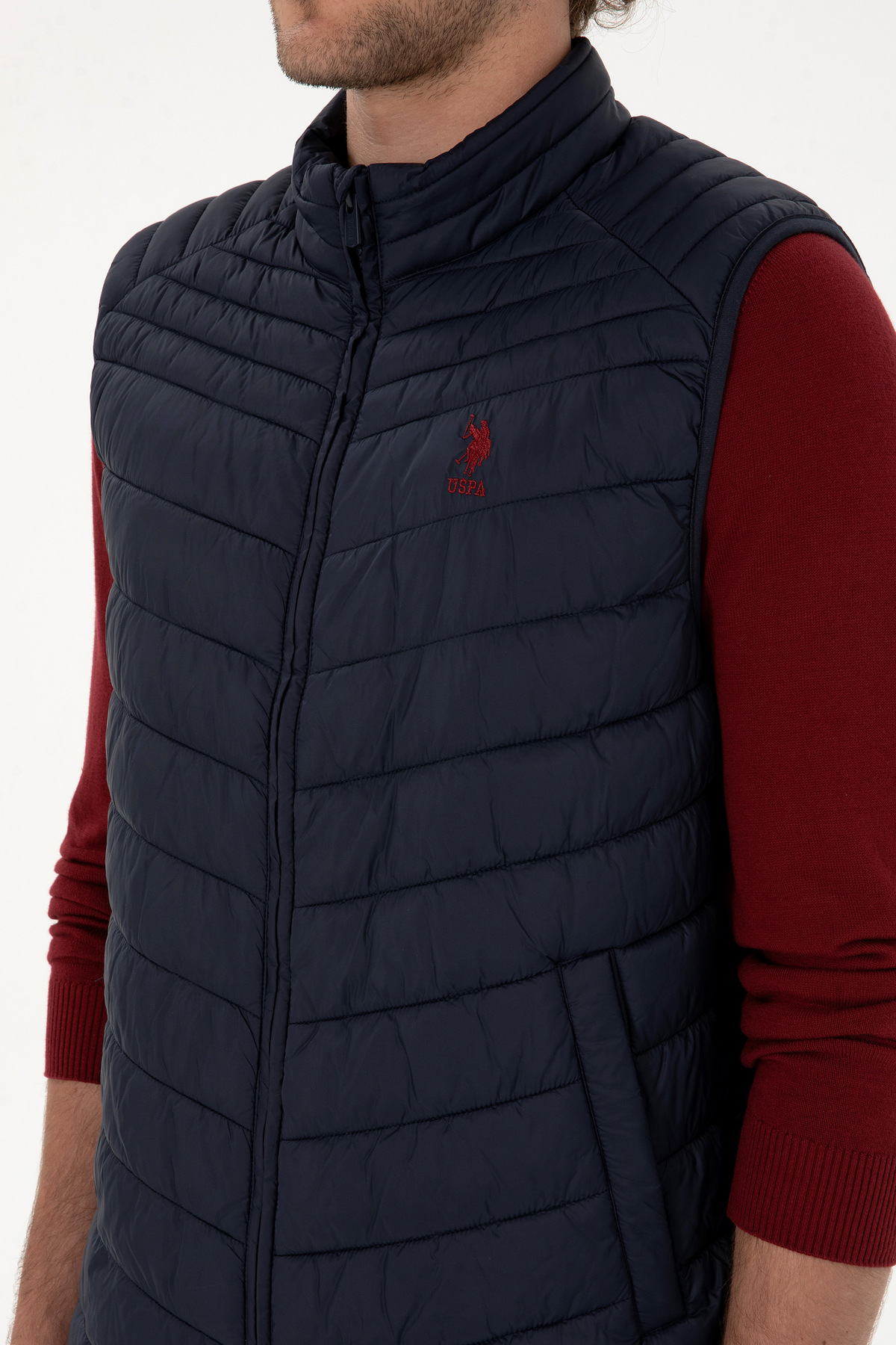U.S. Polo Assn. Erkek Lacivert Yelek 50312012-VR033 görsel 7