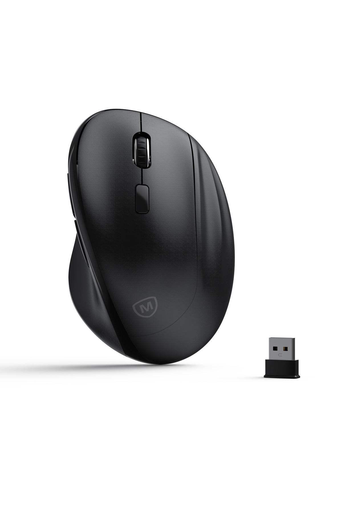 ماوس لاسلكي MP-V01W RF 2.4G - شكل مريح، 6 أزرار، 1...