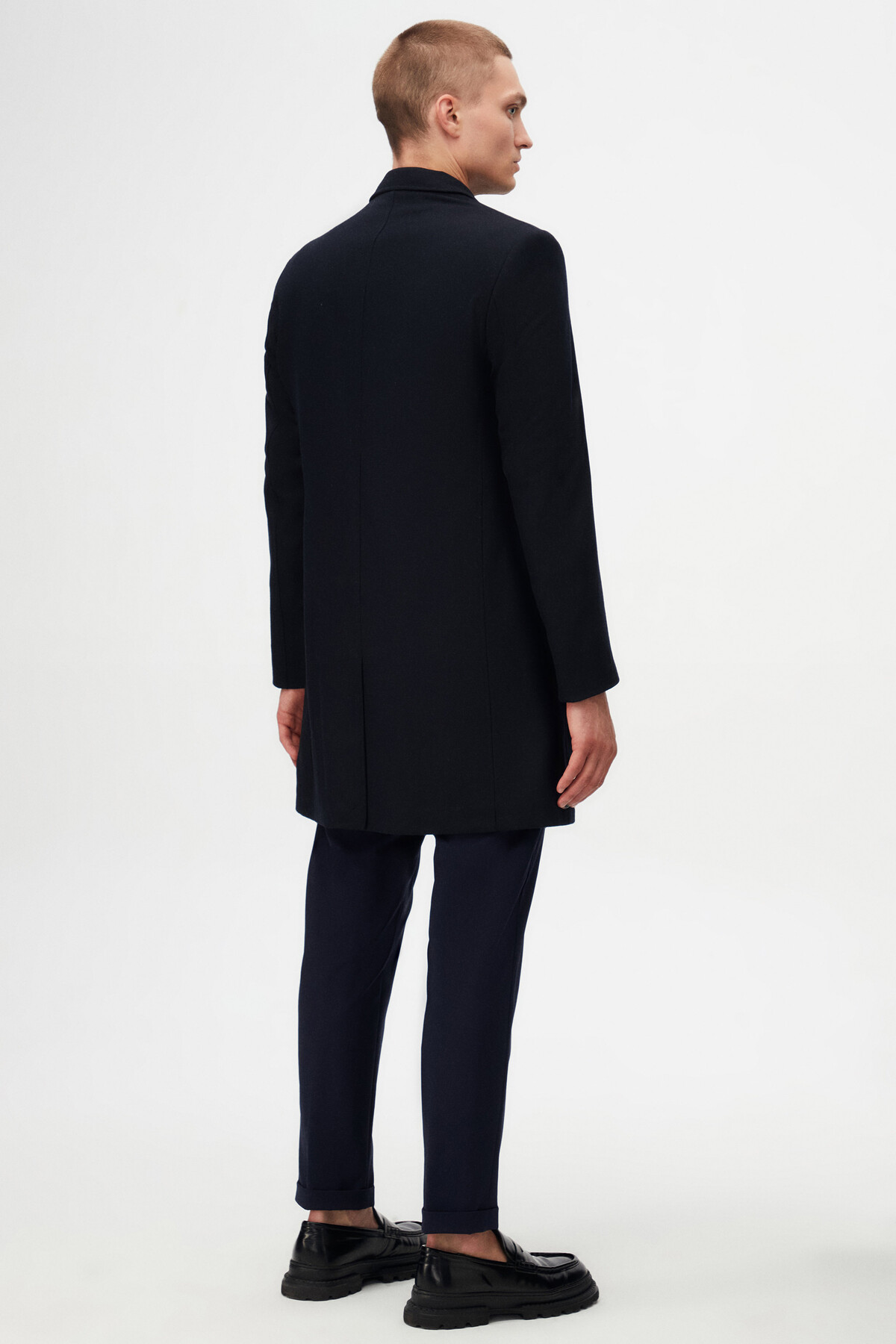 Slim Fit Lacivert Palto — سرمه‌ای 5TF08MR17853M — تصویر 6 از 7