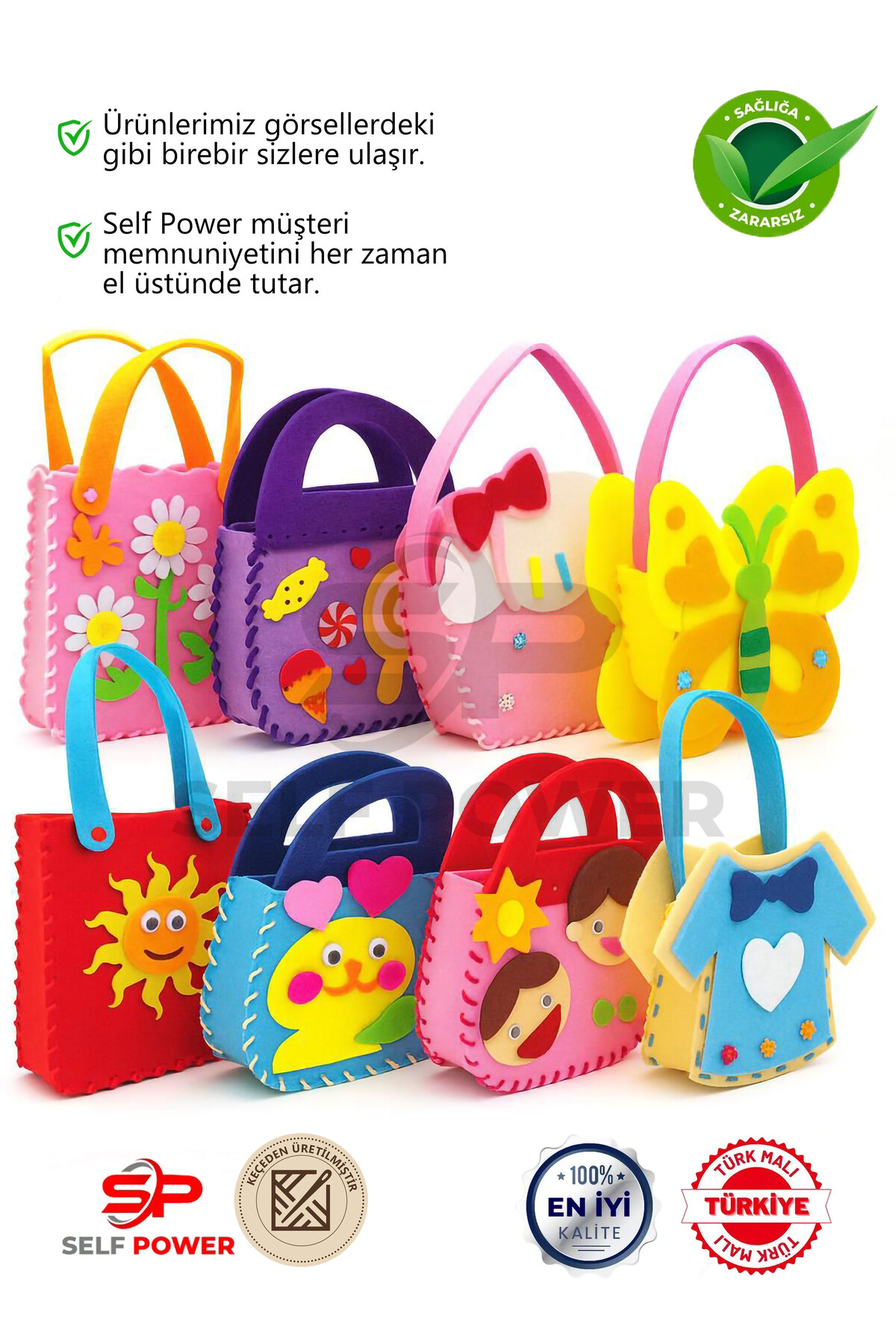 Self Power Keçe Dikiş Seti Yeni Başlayanlar İçin Dikiş Öğrenmek İçin Mükemmel El Sanatları Malzemeleri fotoğrafı 2 (önizleme)